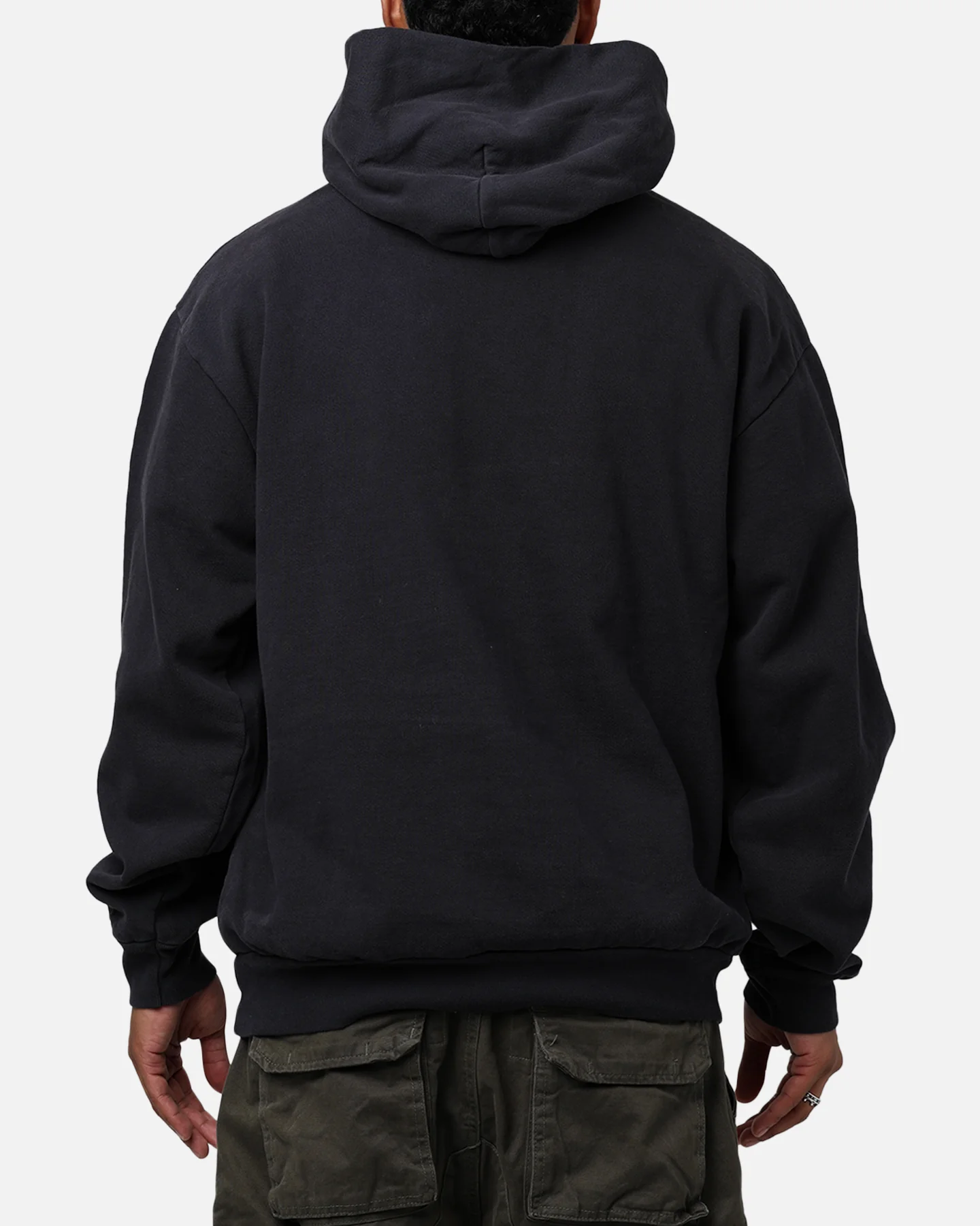Culture Kings CK Embroidered Hoodie Off Black - Image 2
