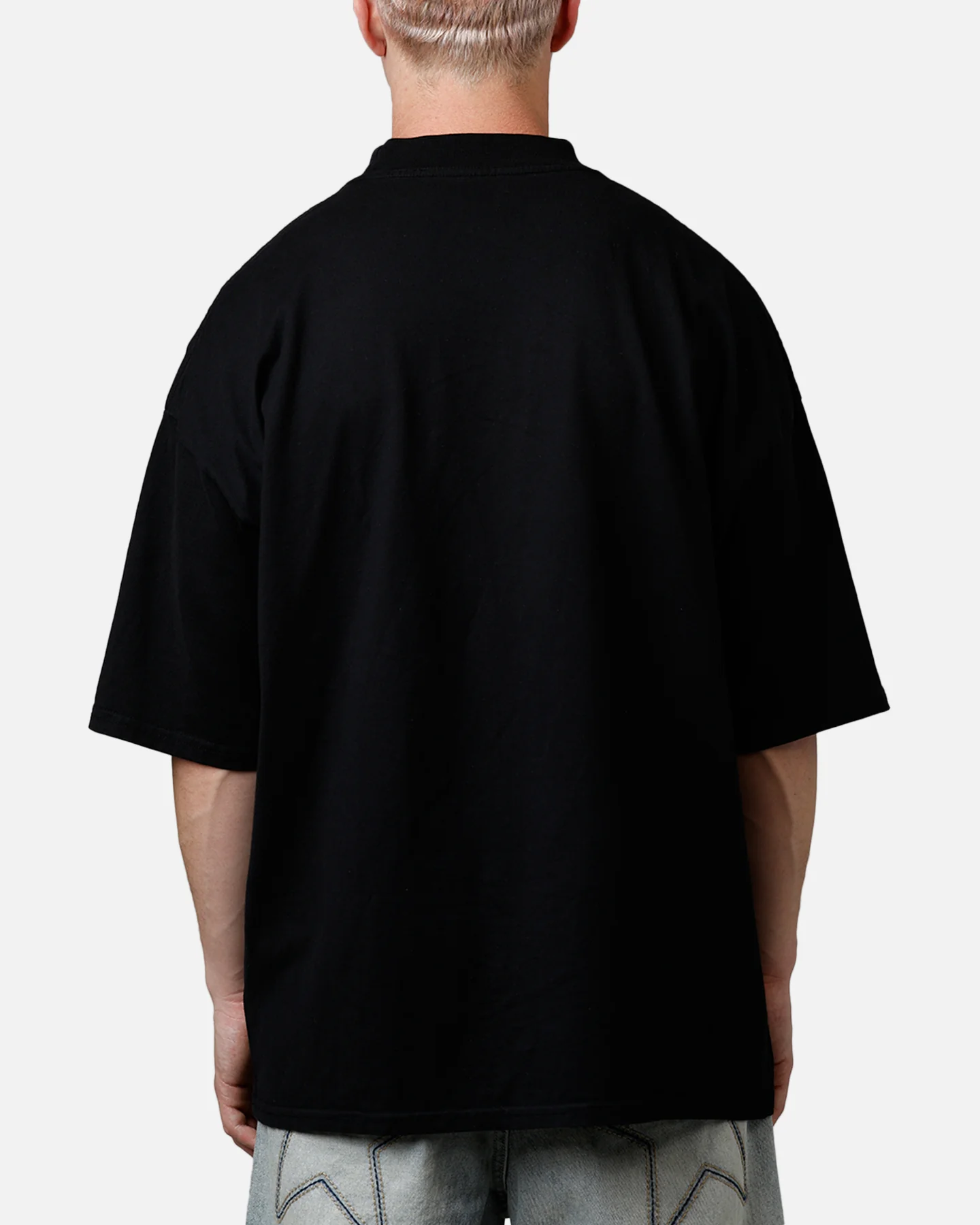 Culture Kings Everyday Mock Neck T-Shirt Black - Image 2