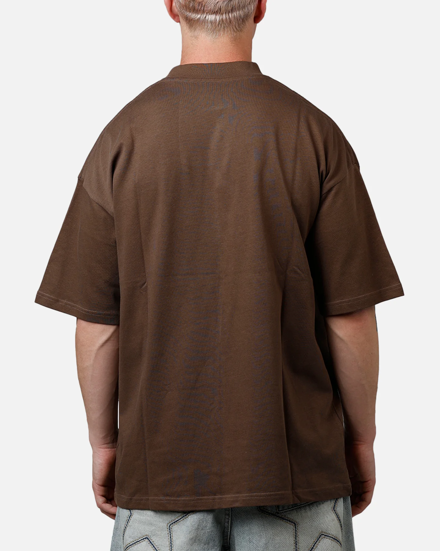 Culture Kings Everyday Mock Neck T-Shirt Brown - Image 2