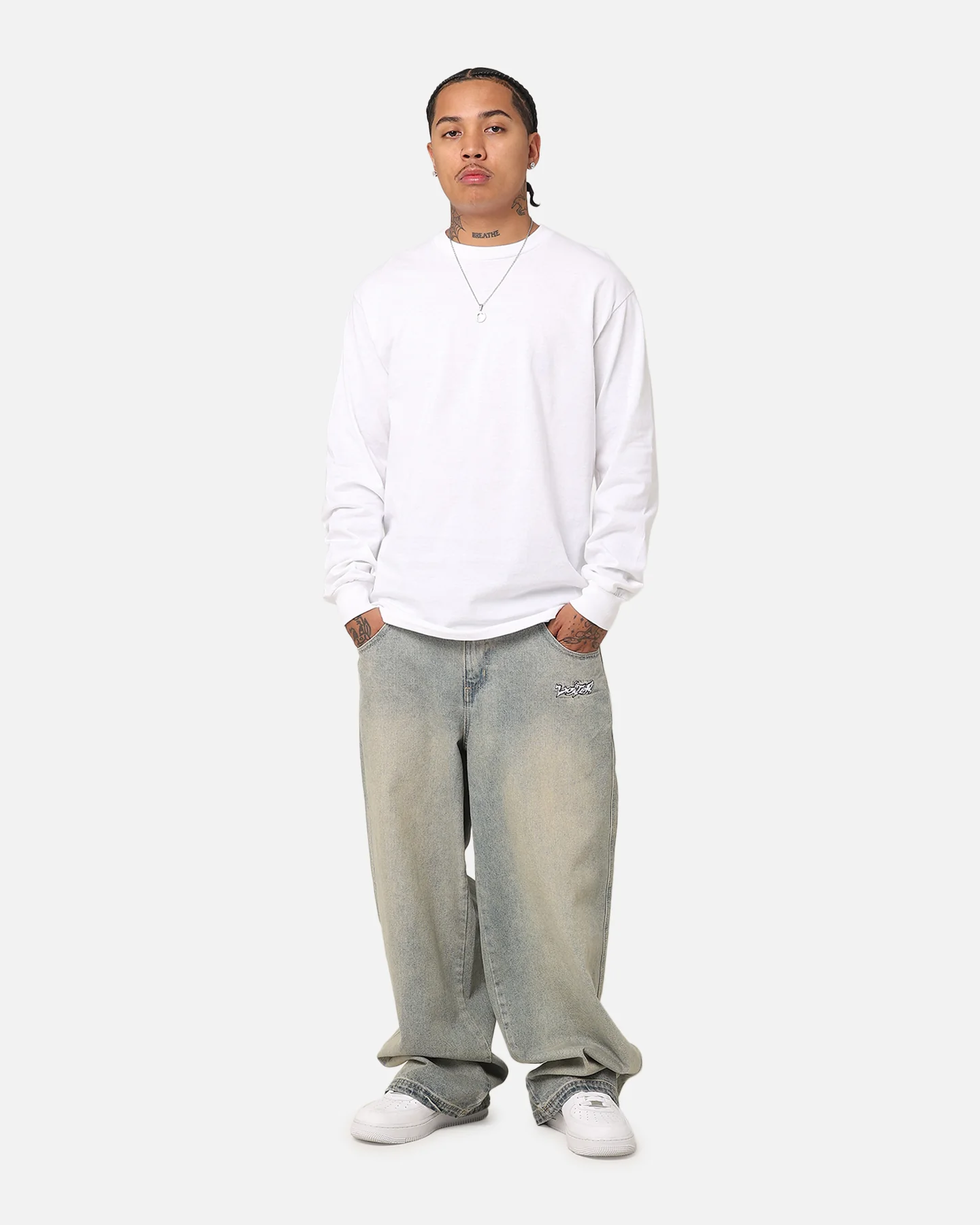 Culture Kings Long Sleeve T-Shirt White - Image 2