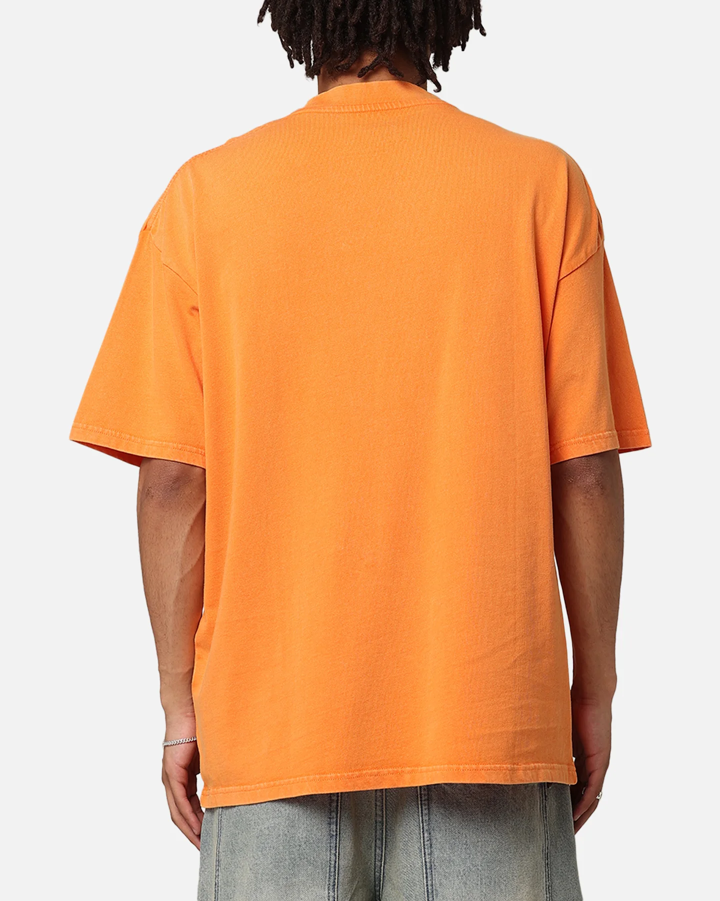 Culture Kings Oversized Blank T-Shirt Orange - Image 3