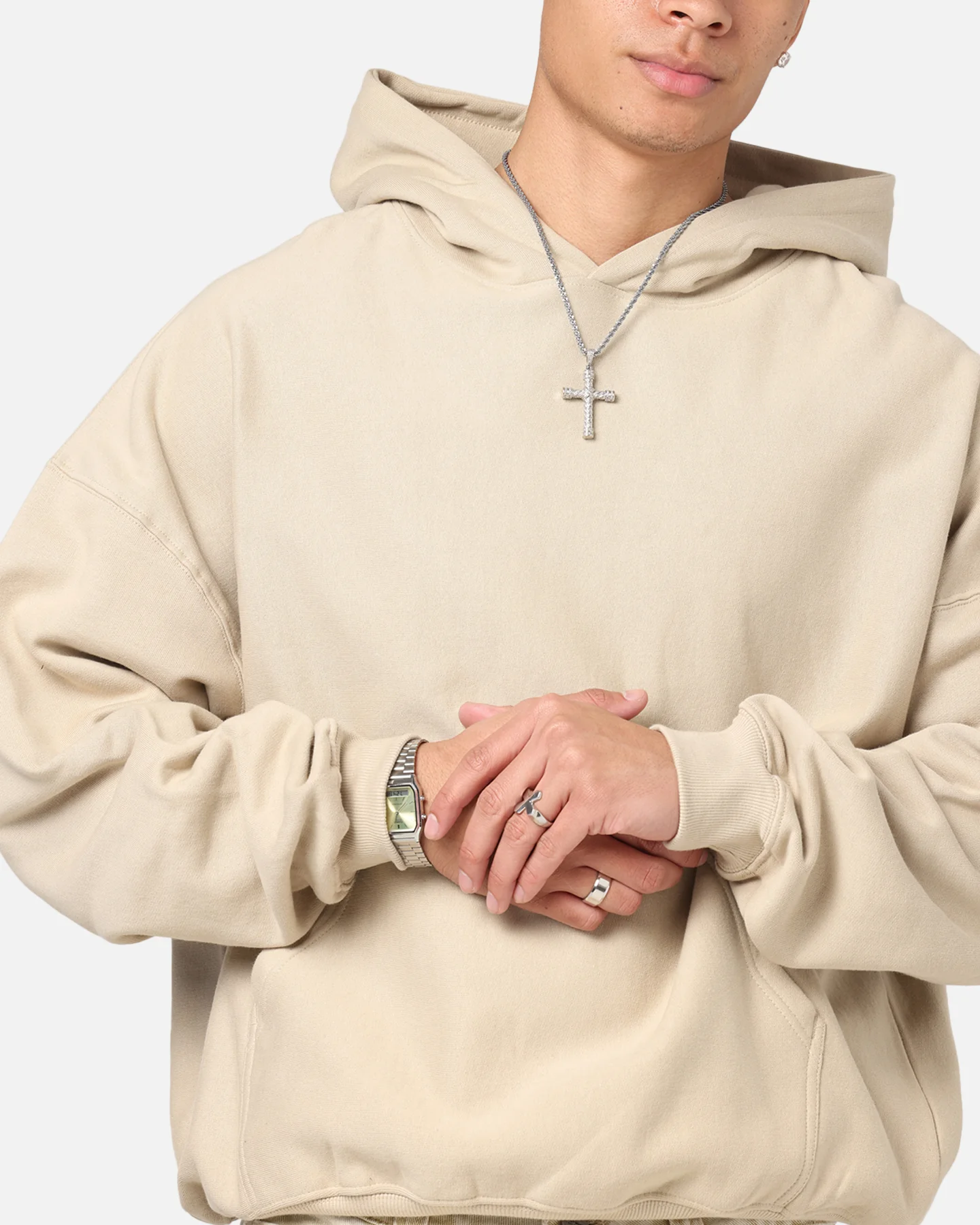 Culture Kings Oversized Hoodie Stone - Image 6