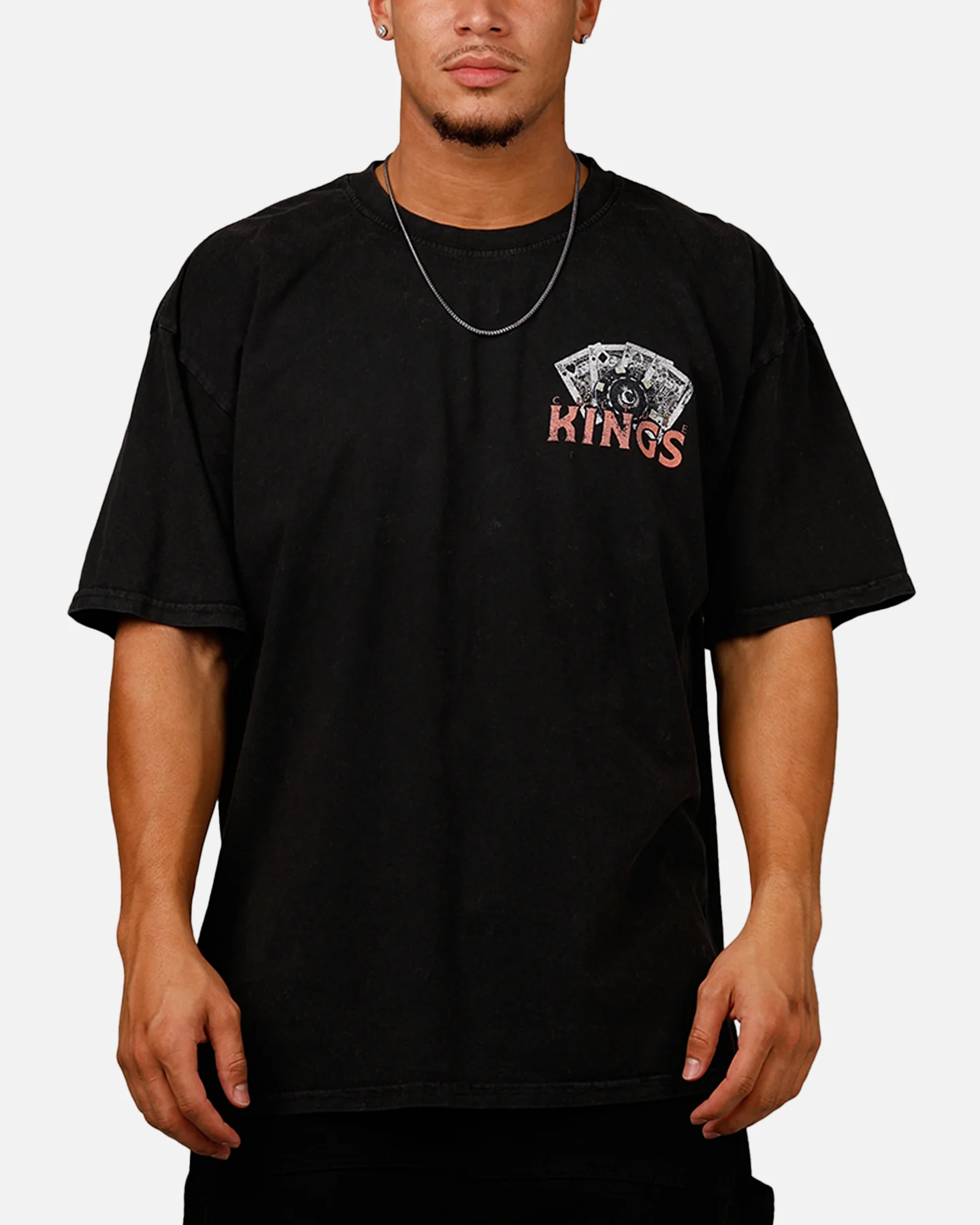 Culture Kings Reaper T-Shirt Black Acidwash - Image 2