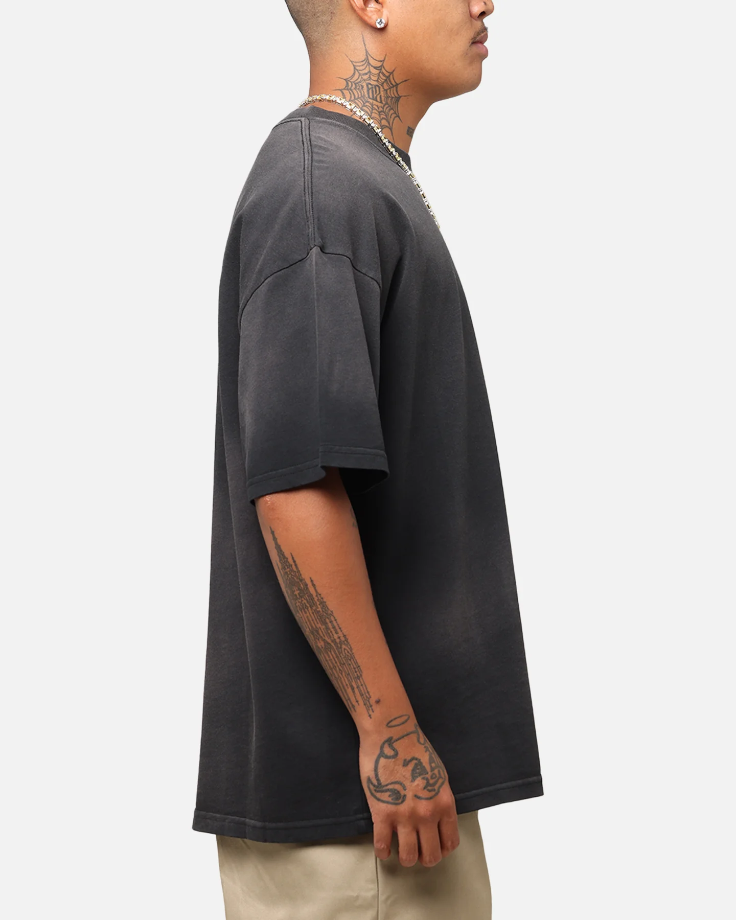 Culture Kings Sunfade T-Shirt Black Wash - Image 4