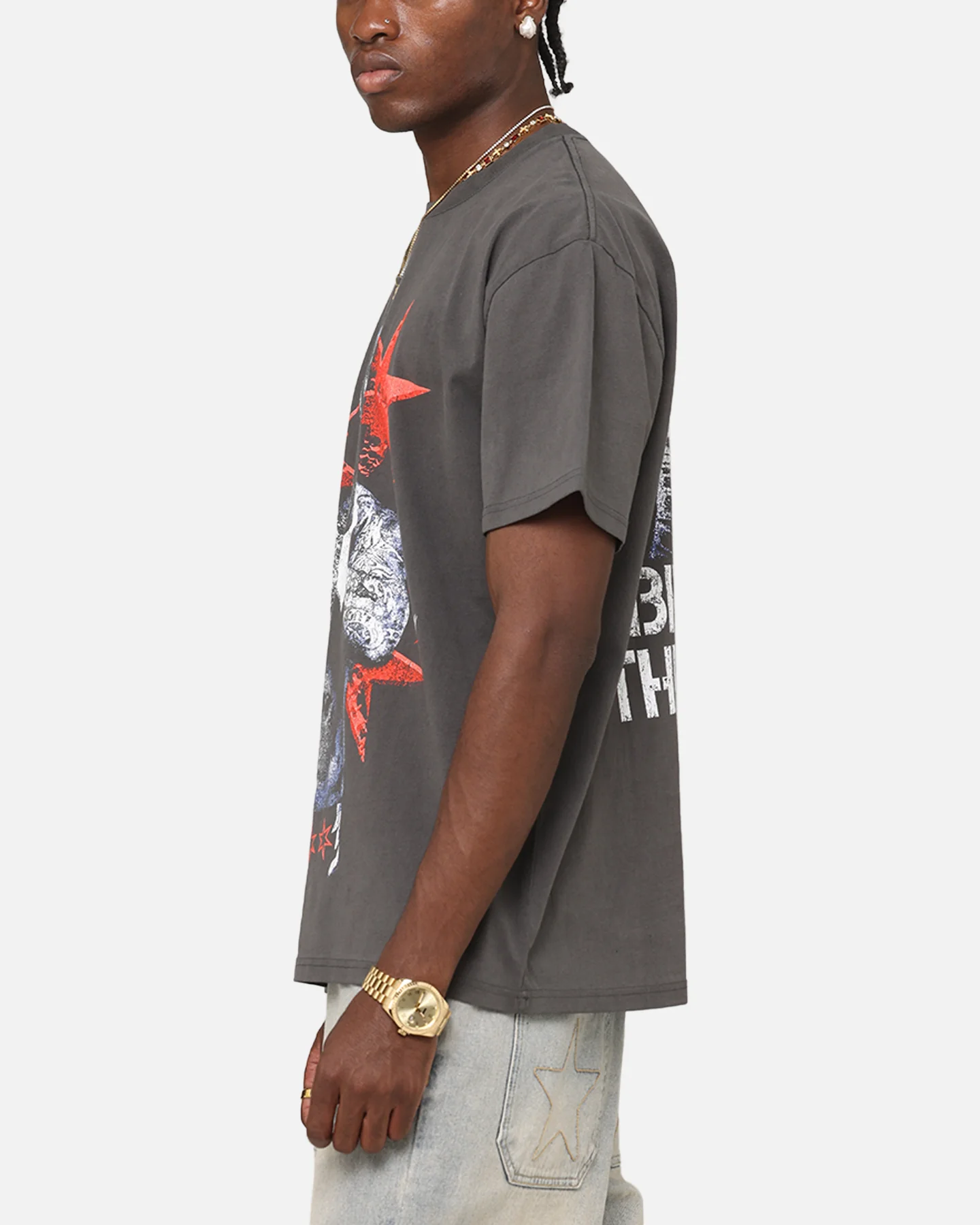 Culture Kings X WWE CM Punk Heavyweight T-Shirt Black Wash - Image 6