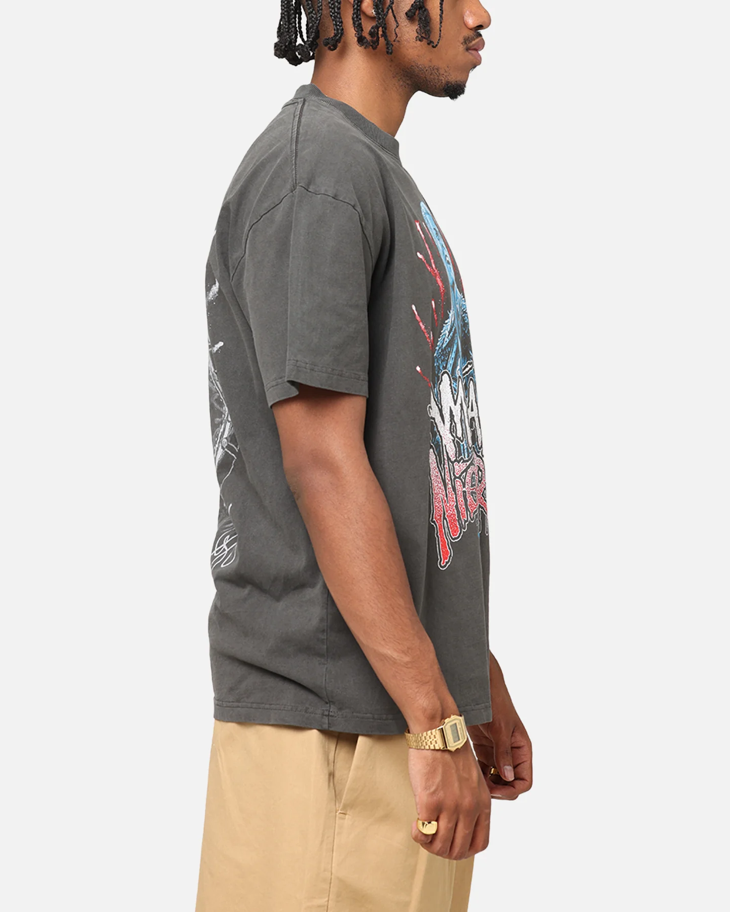 Culture Kings X WWE Cody Rhodes Heavy T-Shirt Black Wash - Image 5