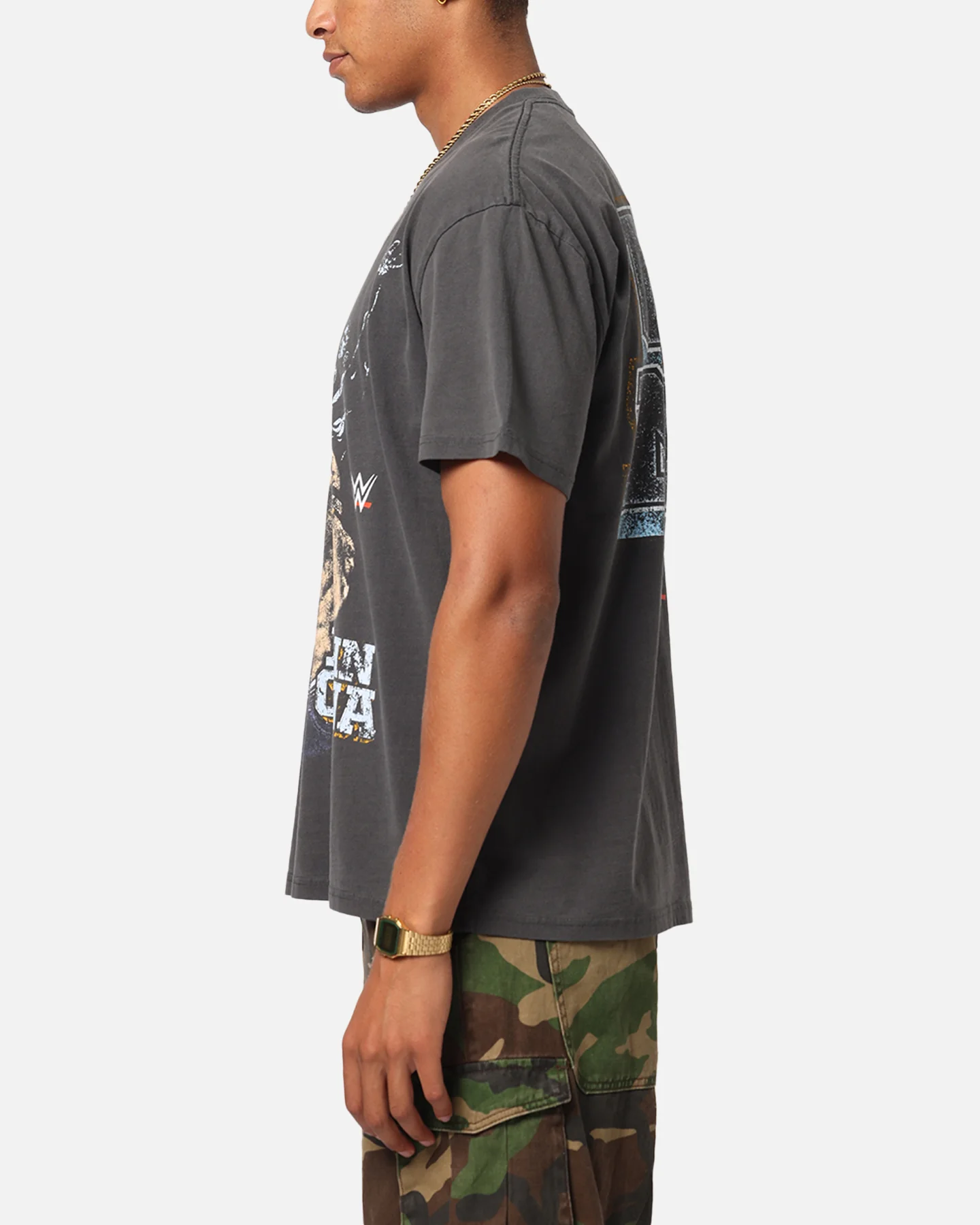 Culture Kings X WWE John Cena Wrestlemania XLI Heavy T-Shirt Black Wash - Image 6