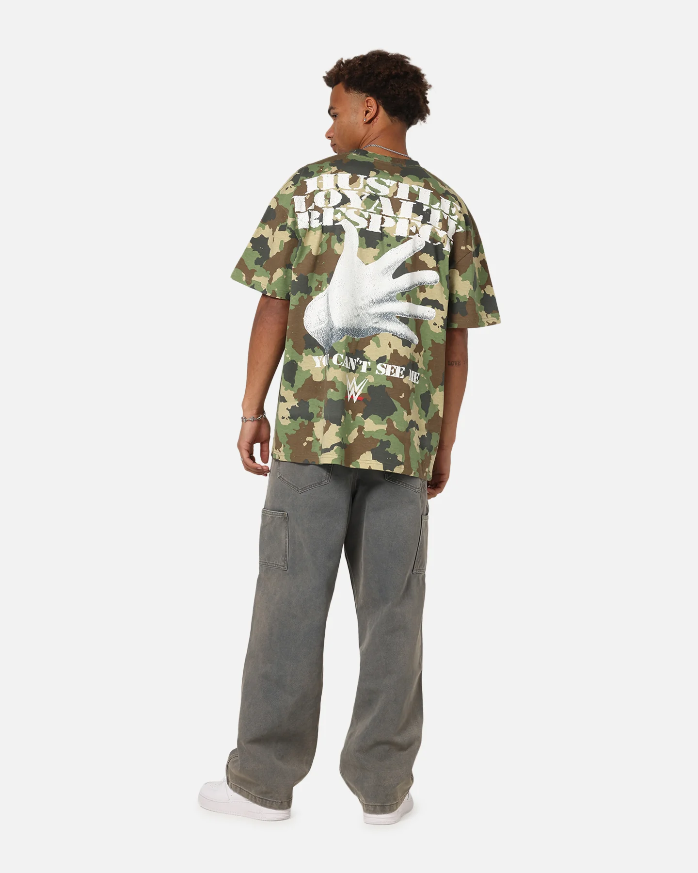 Culture Kings X WWE John Cena You Can't See Me T-Shirt Camo - Image 3