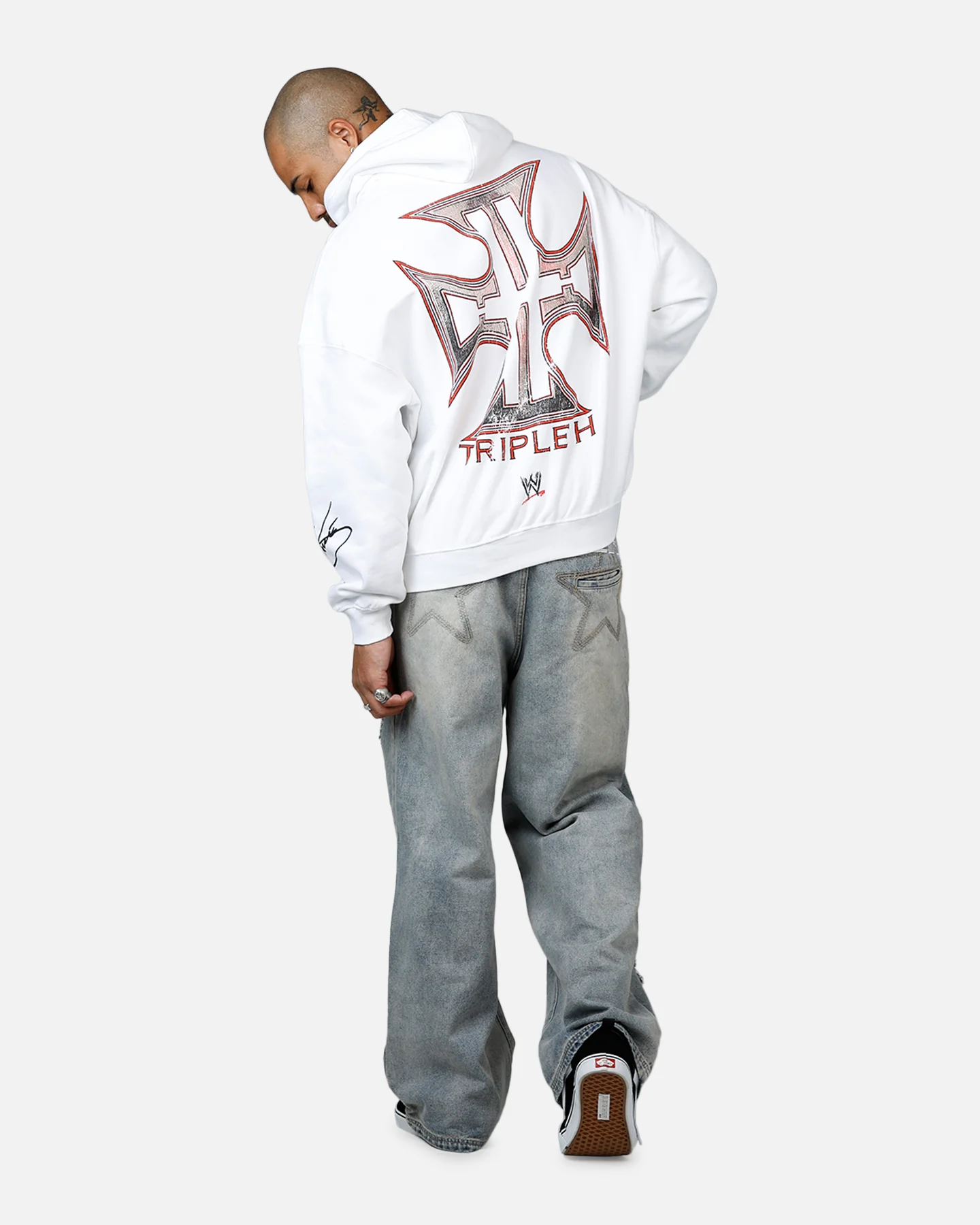 Culture Kings X WWE Triple H Wrestlemania XLI Hoodie White - Image 6