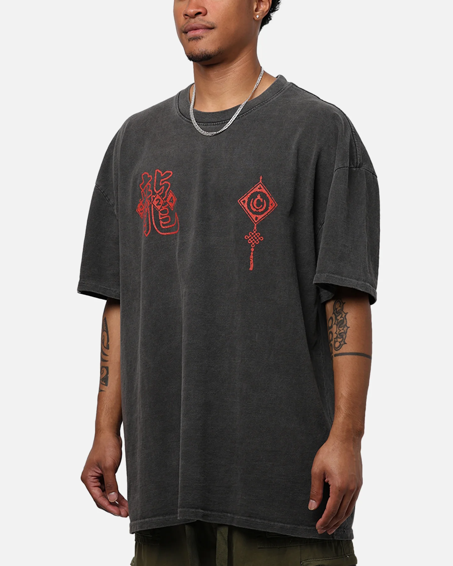 Culture Kings Year Of The Dragon T-Shirt Black Wash - Image 7
