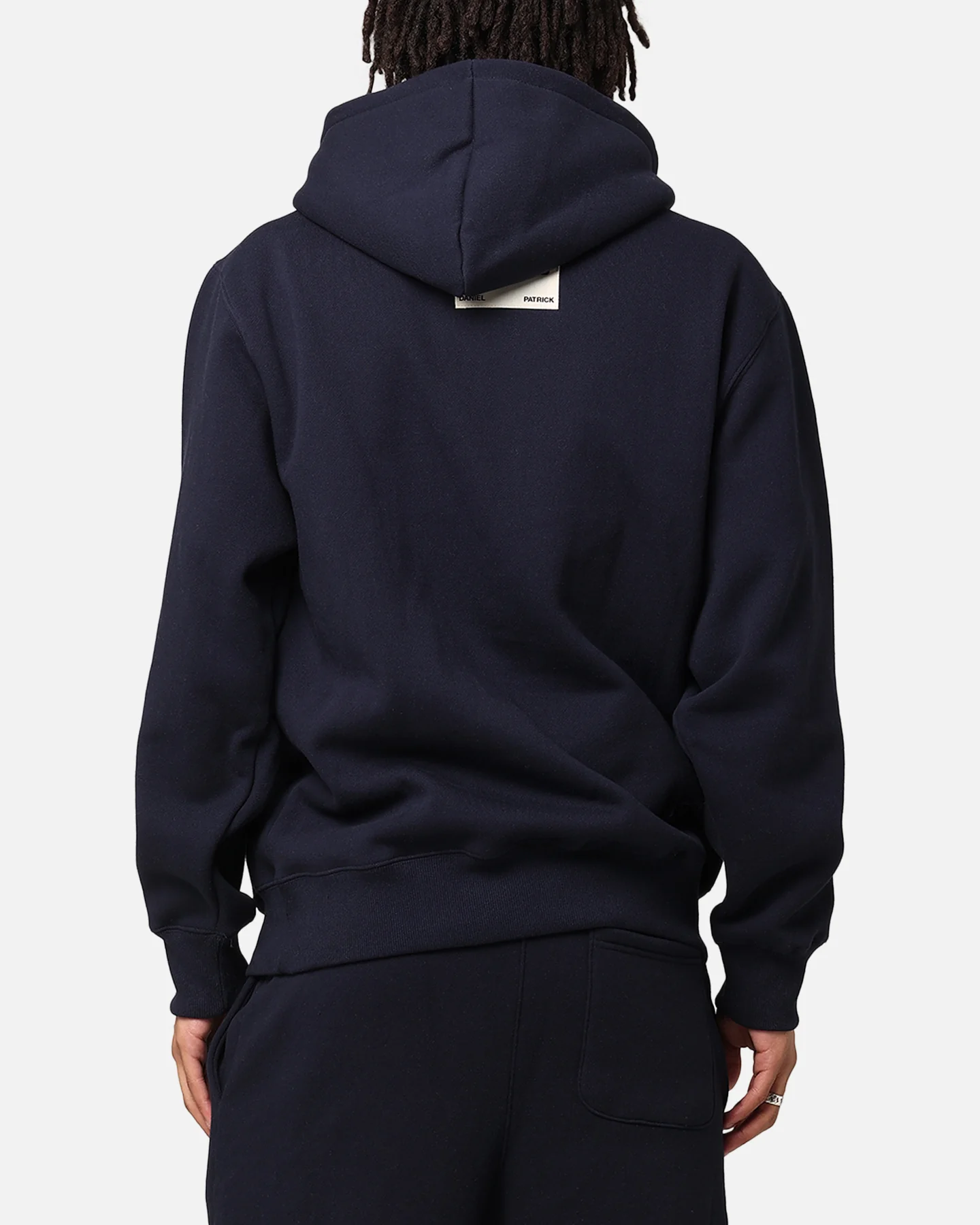 Daniel Patrick Surplus Logo Hoodie Navy/Cream/Red - Image 3