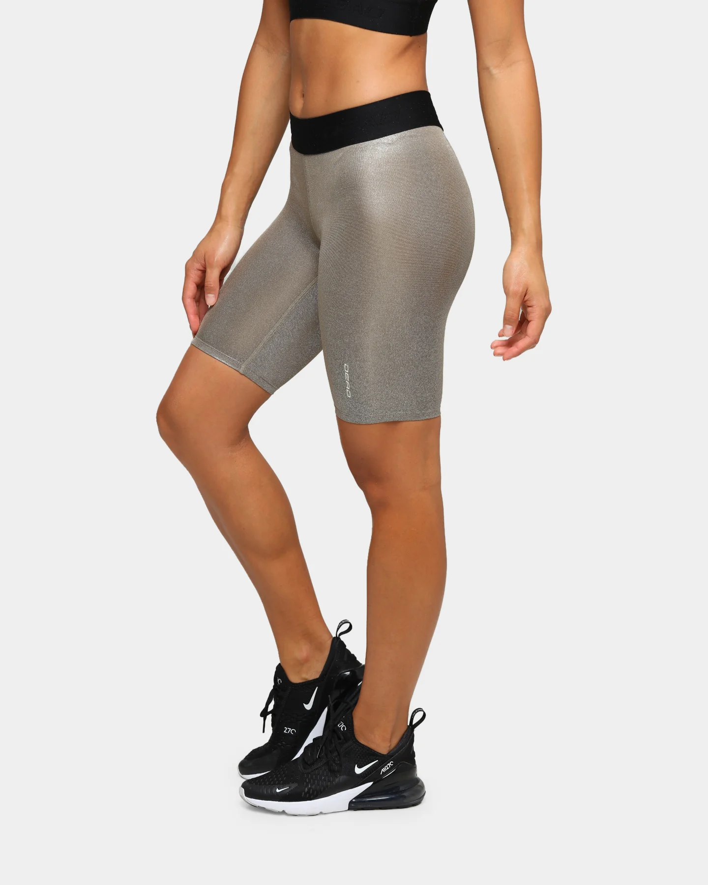 Dead Sport Women's Phantom Bike Shorts Gold/Black/Gold - Image 4