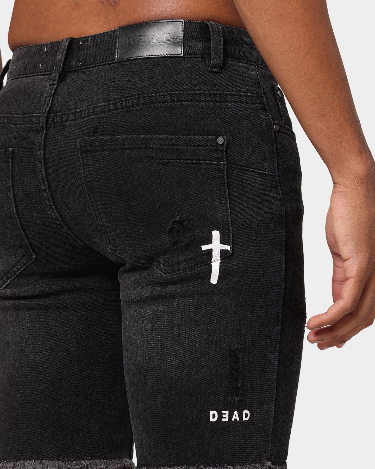 Dead Studios Destroy Denim Short Washed Black - Image 10
