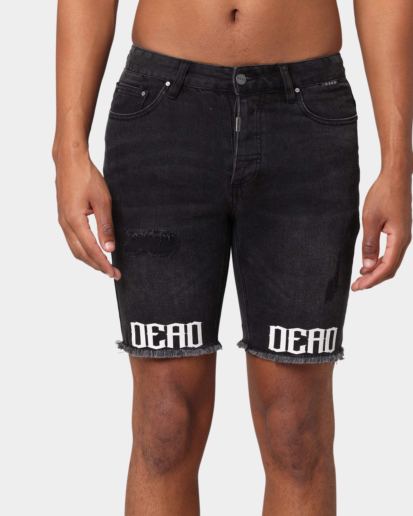 Dead Studios Destroy Denim Short Washed Black - Image 4