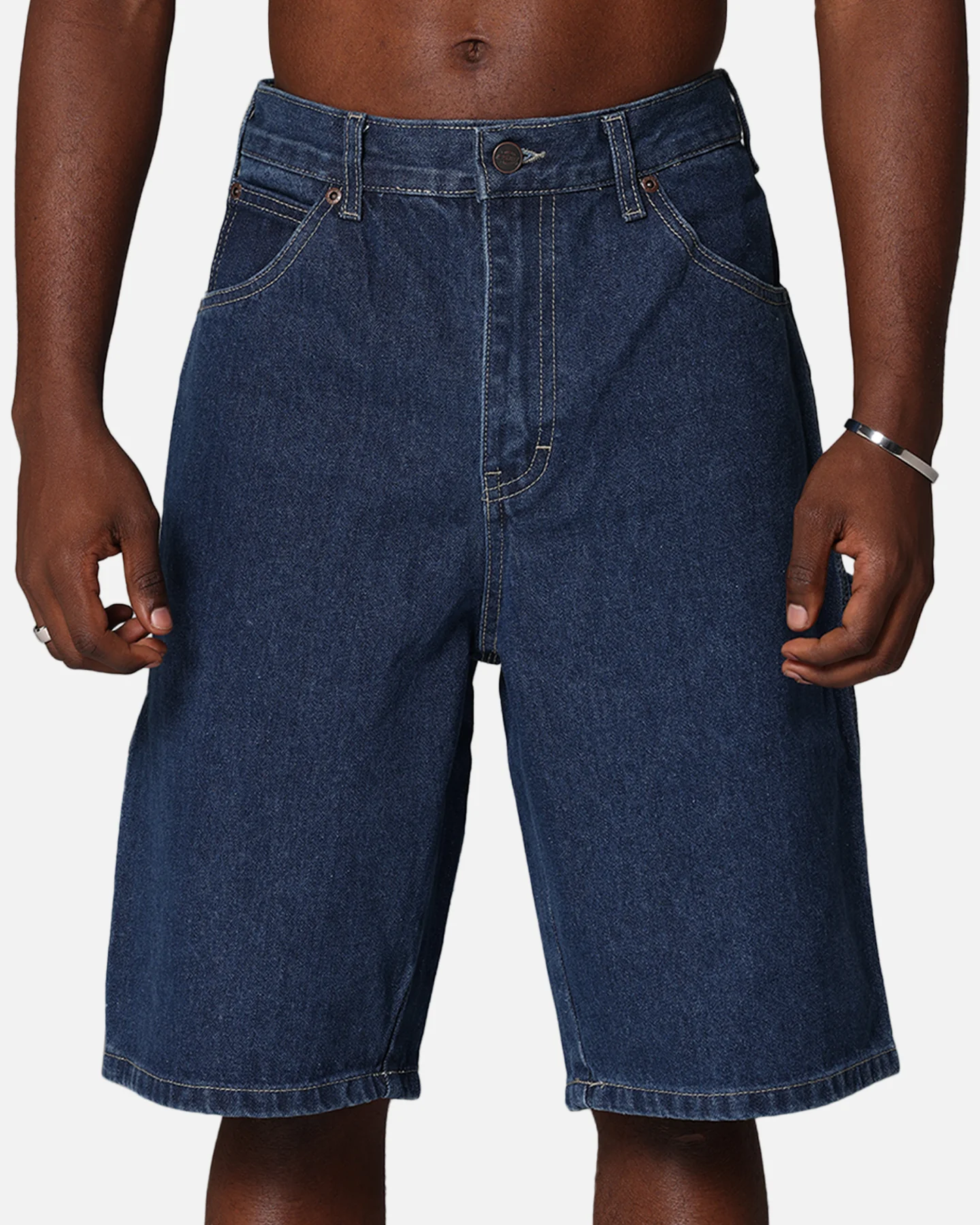 Dickies Relaxed Fit Carpenter Shorts Stone Washed Indigo - Image 7