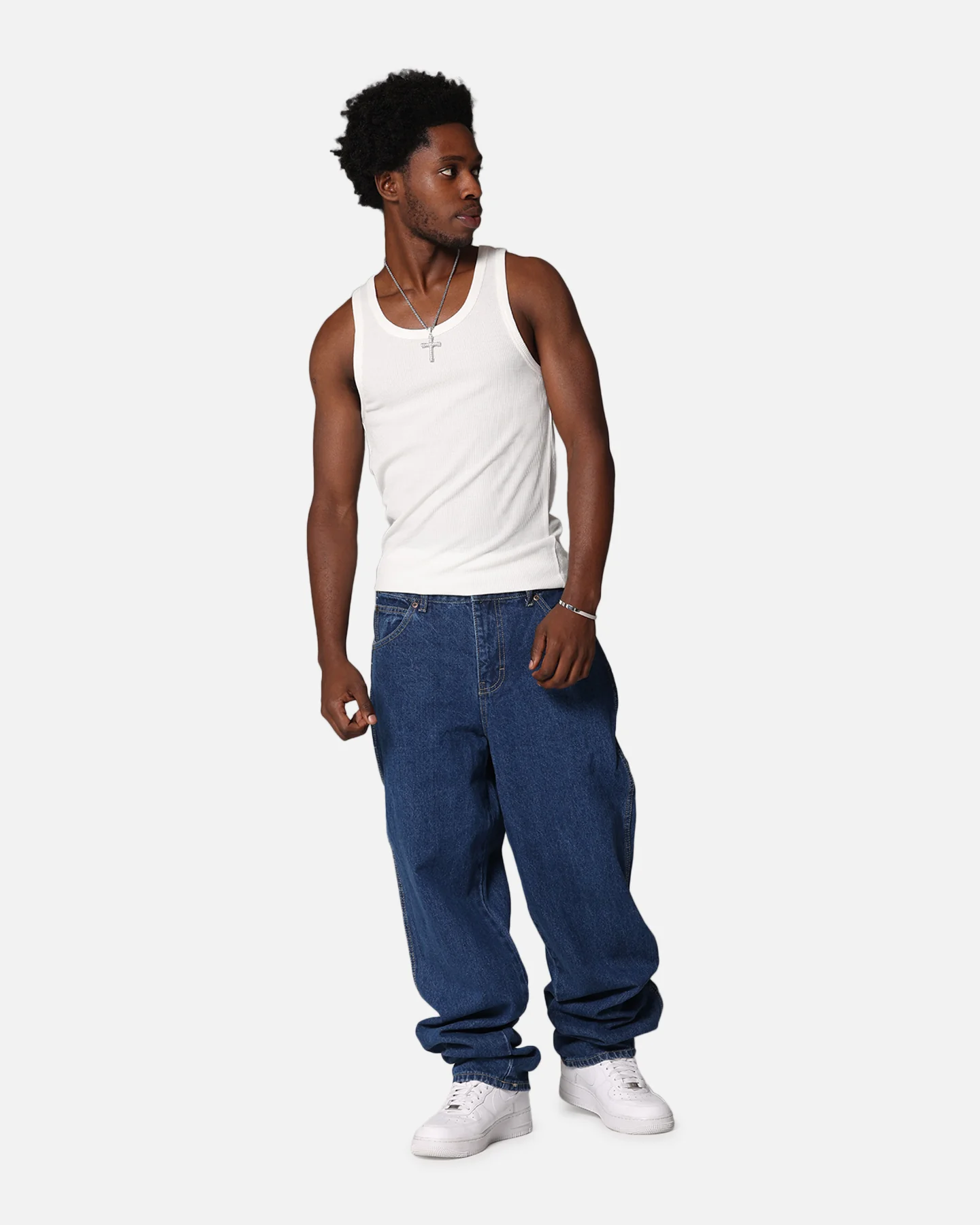 Dickies Relaxed Straight Denim Jeans Stone Washed Indigo - Image 2