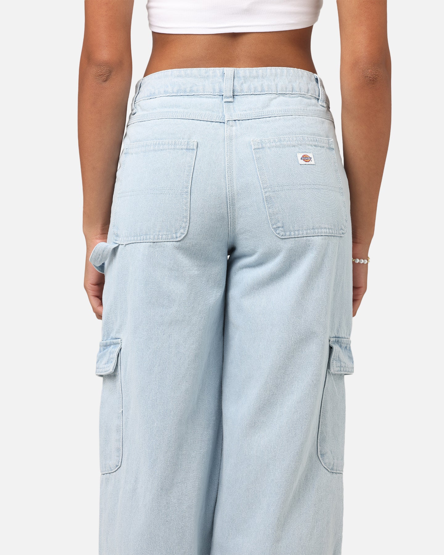 Dickies Women's Voss Light Denim Jeans Sky Blue - Image 7
