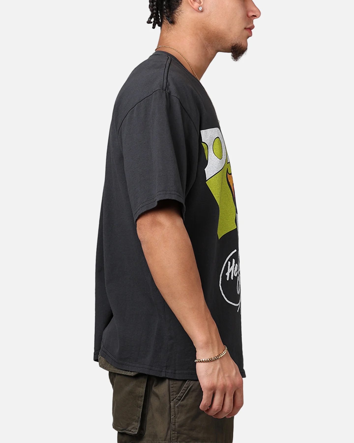 Diet Starts Monday World On Fire T-Shirt Washed Black - Image 4