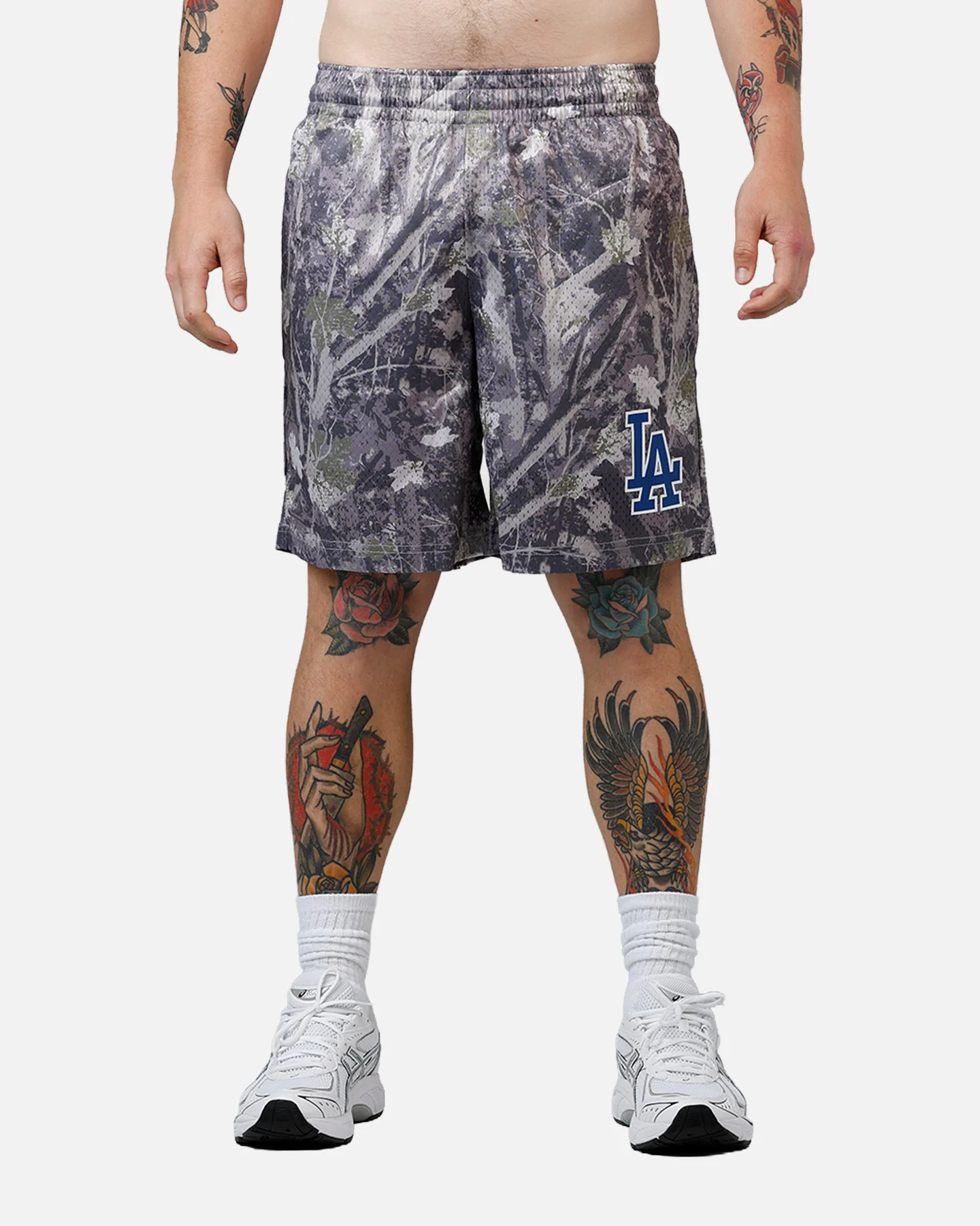 New Era Los Angeles Dodgers Camo Shorts Camo - Image 6