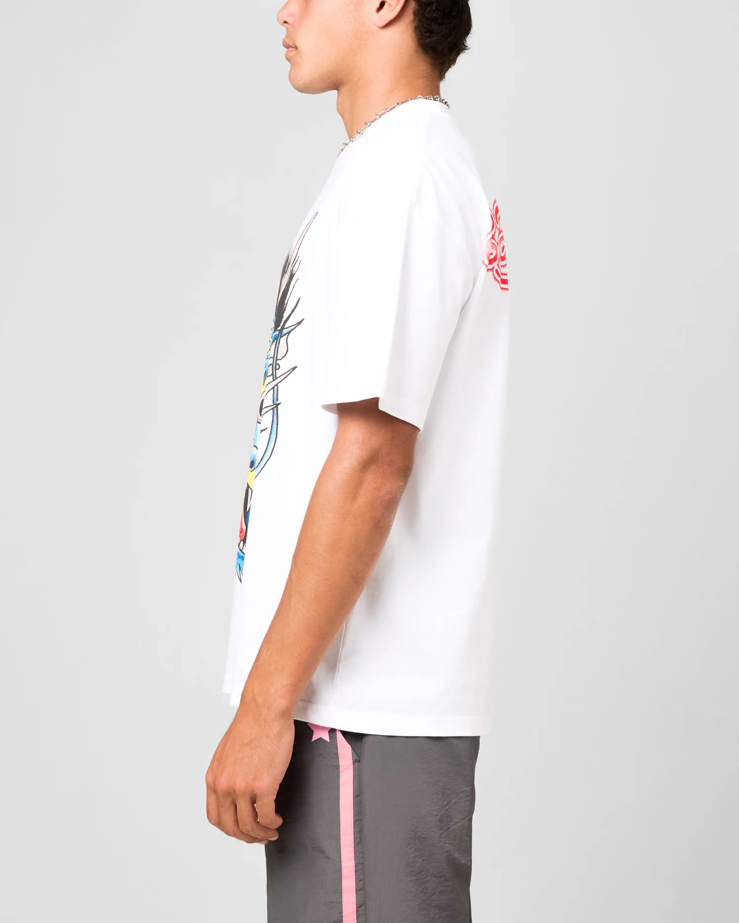 Ed Hardy Blue Dragon T-Shirt White - Image 7
