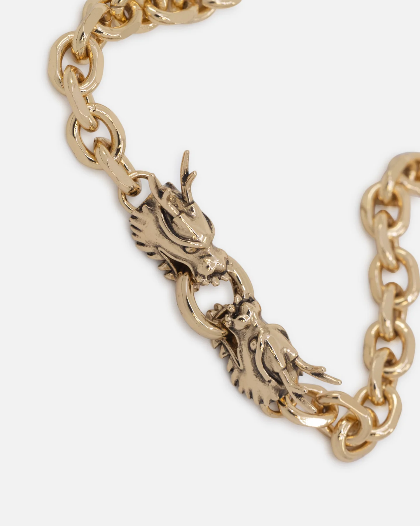 Ed Hardy Dragon Choker Chain Necklace Gold - Image 2