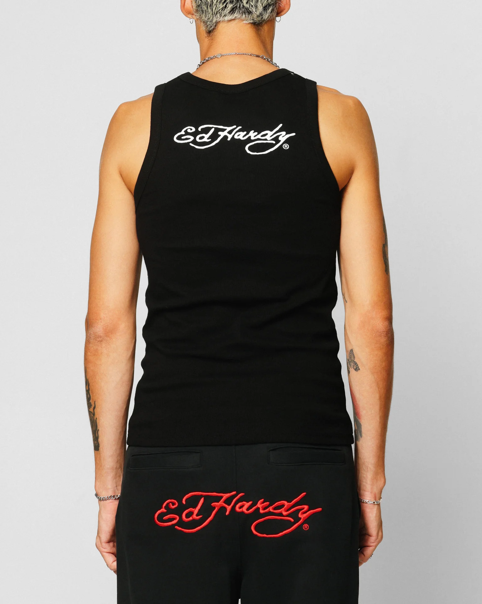 Ed Hardy Dragon Ribbed Muscle Singlet Black - Image 2
