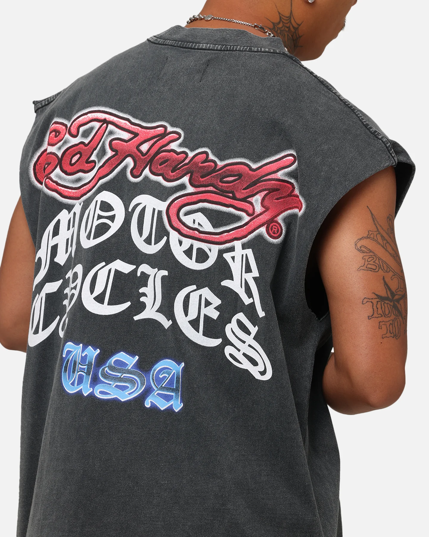 Ed Hardy Eagle Motor Muscle T-Shirt Black - Image 8