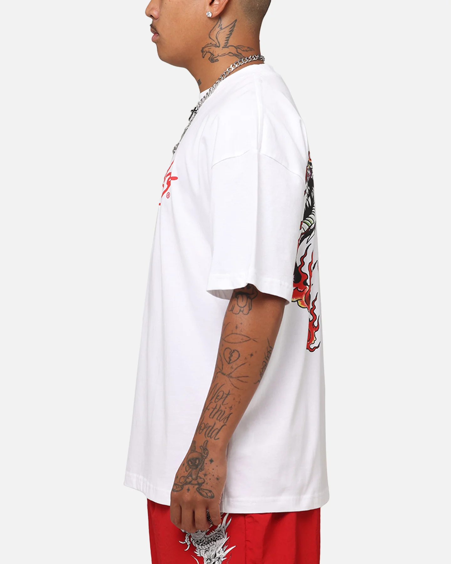 Ed Hardy Flaming Cobra T-Shirt White - Image 6