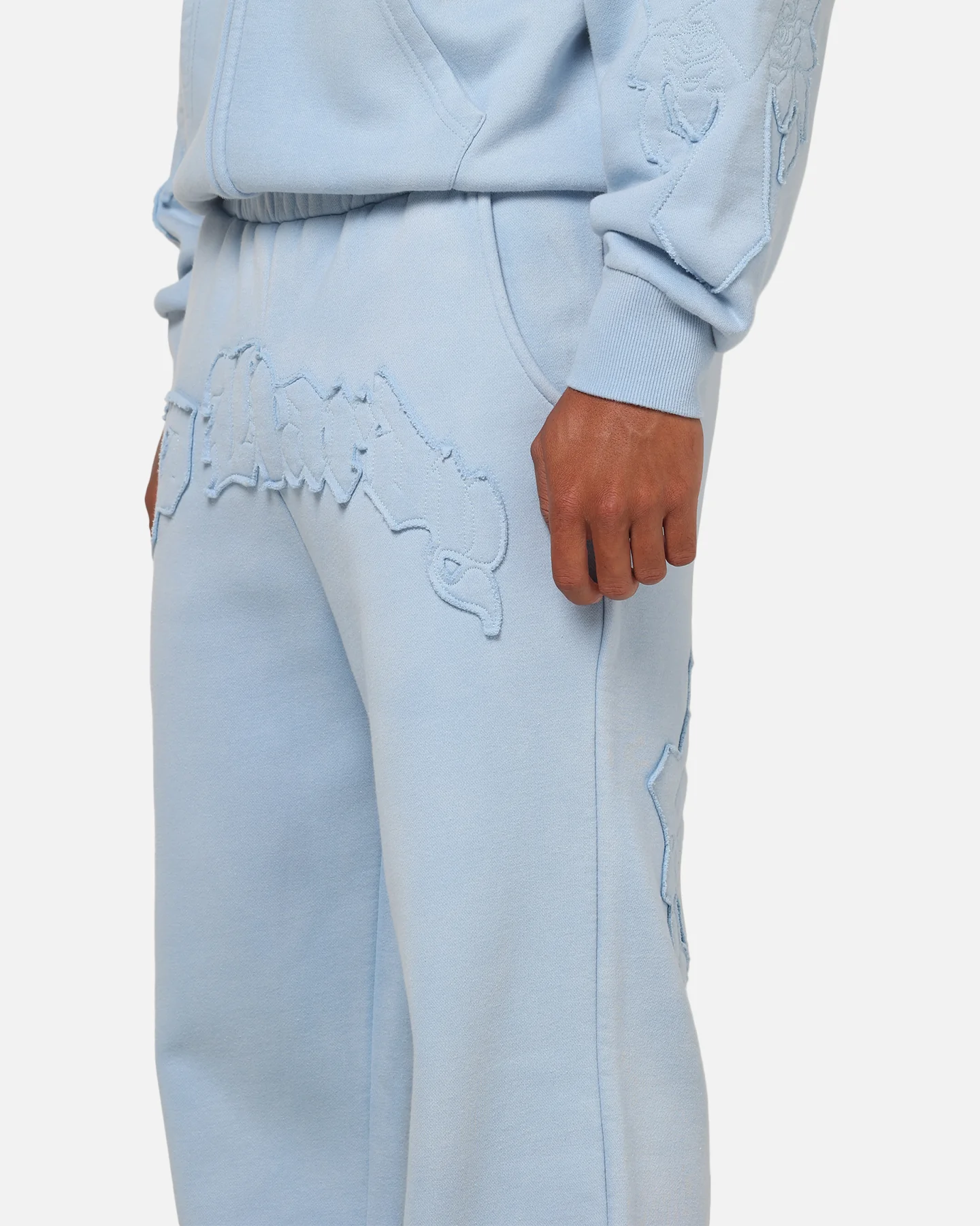 Ed Hardy Fray Track Pants Blue - Image 3