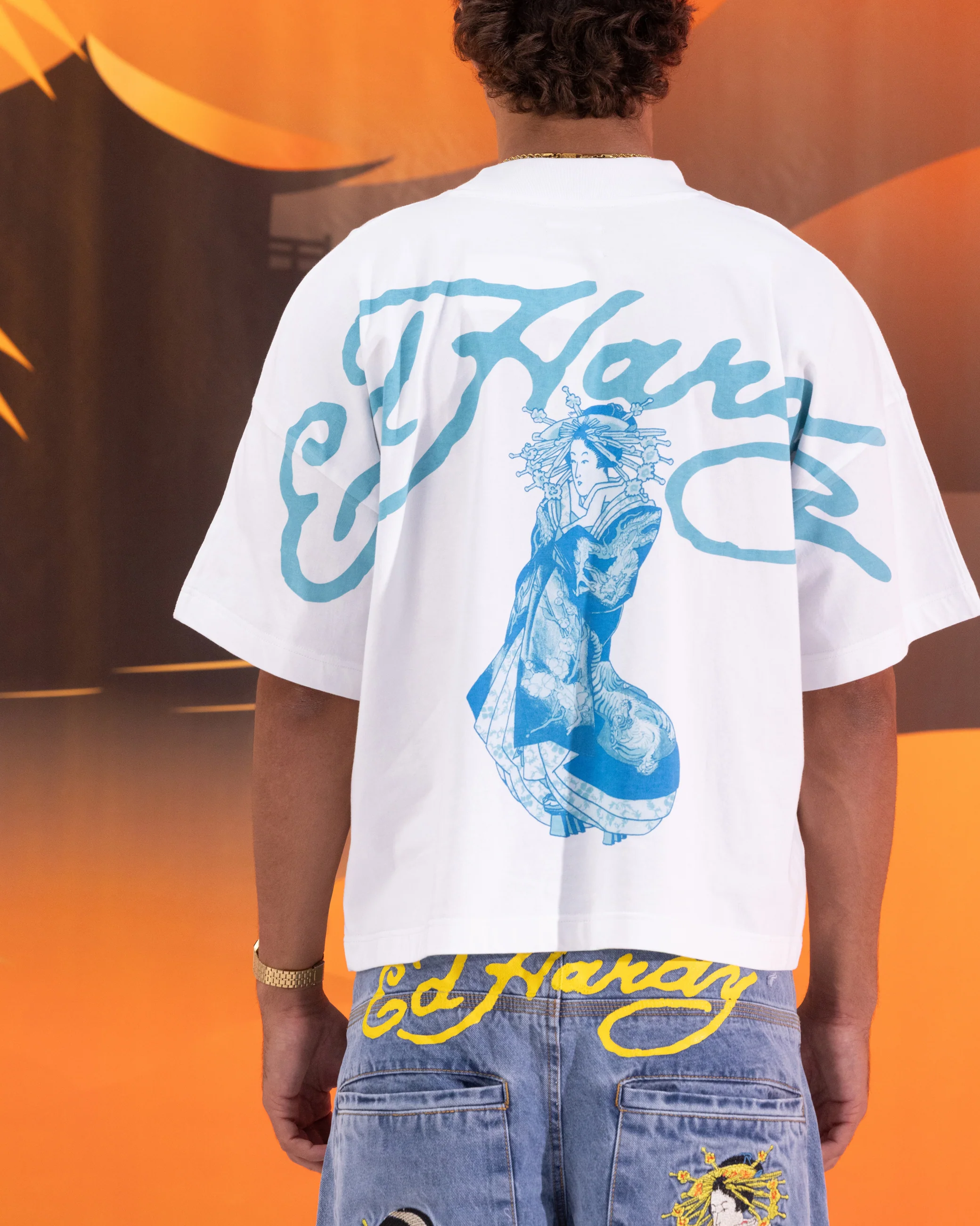 Ed Hardy Geisha T-Shirt Off White - Image 2