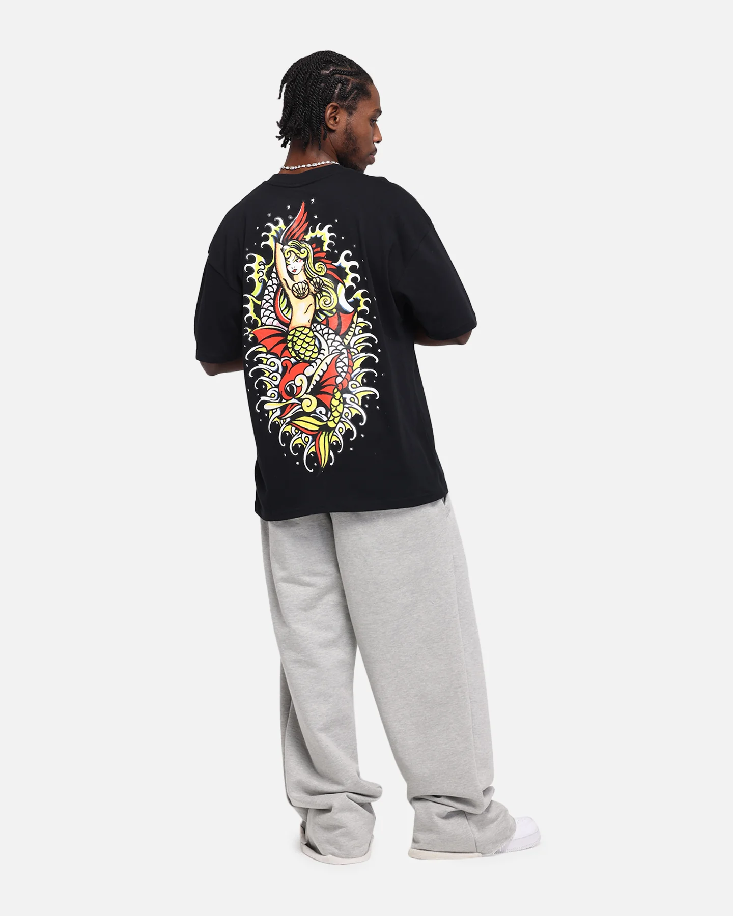 Ed Hardy Mermaid T-Shirt Black - Image 3