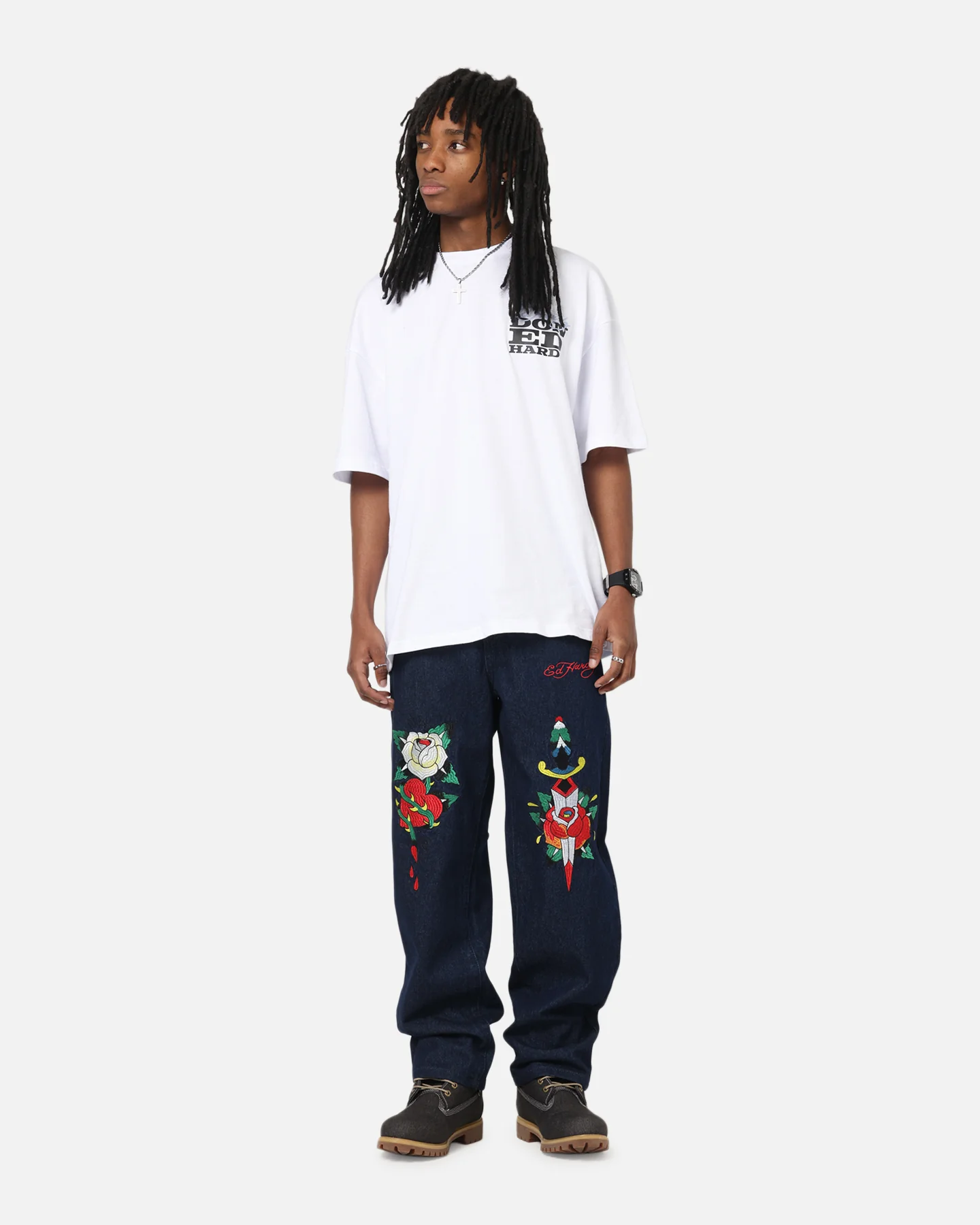 Ed Hardy Once Wounded Jeans Dark Indigo - Image 2