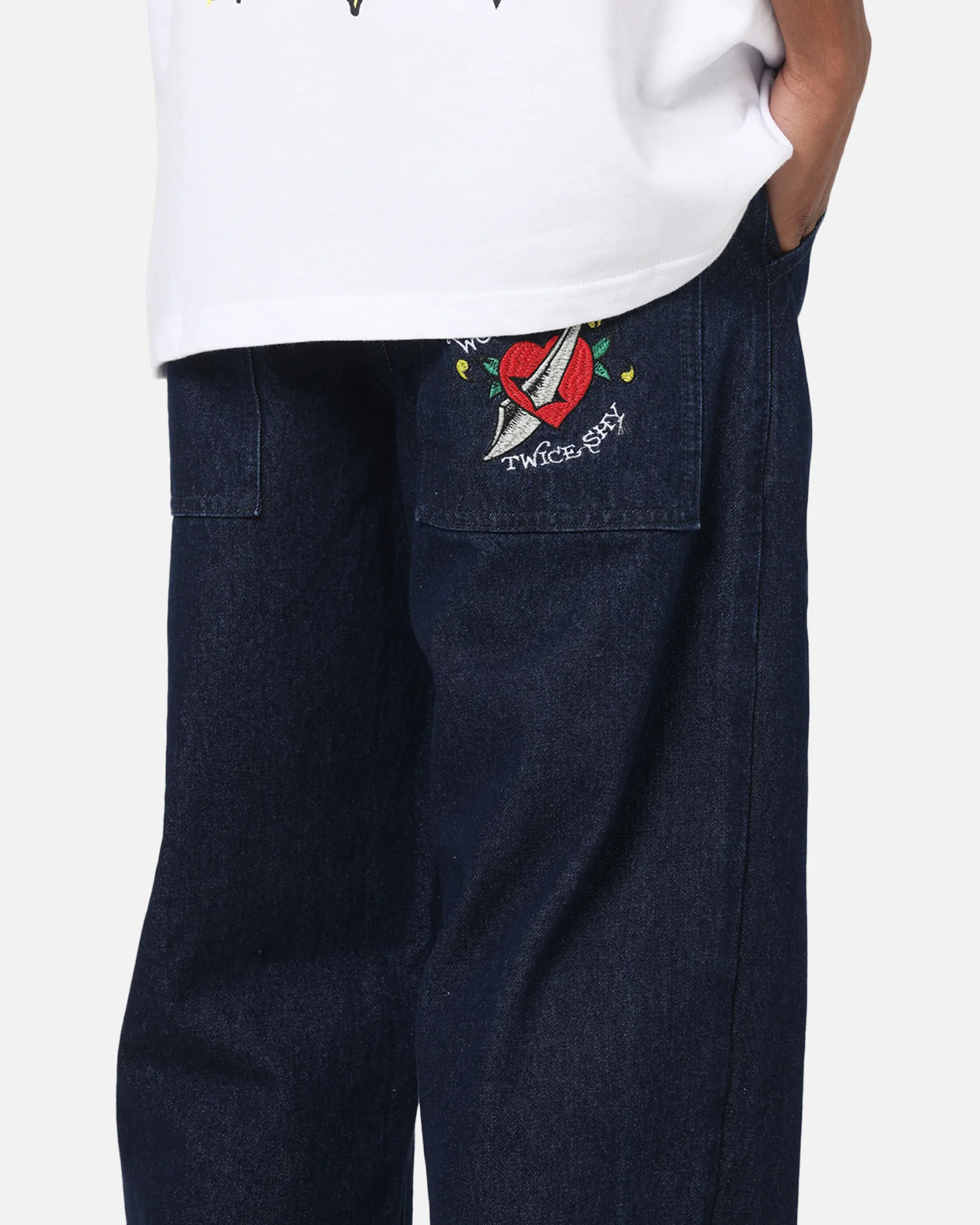 Ed Hardy Once Wounded Jeans Dark Indigo - Image 4