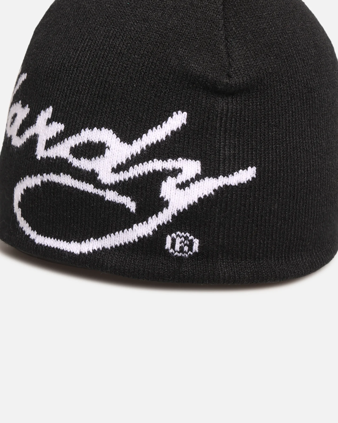 Ed Hardy Script Skull Knit Beanie Black - Image 6