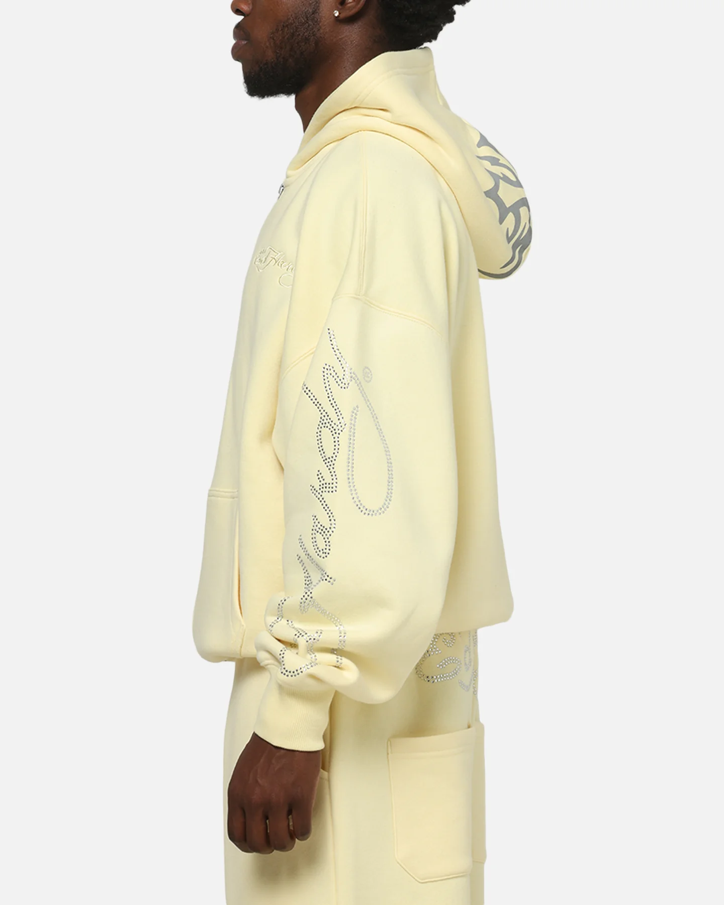 Ed Hardy Trinity Zip Hoodie Butter Yellow - Image 6