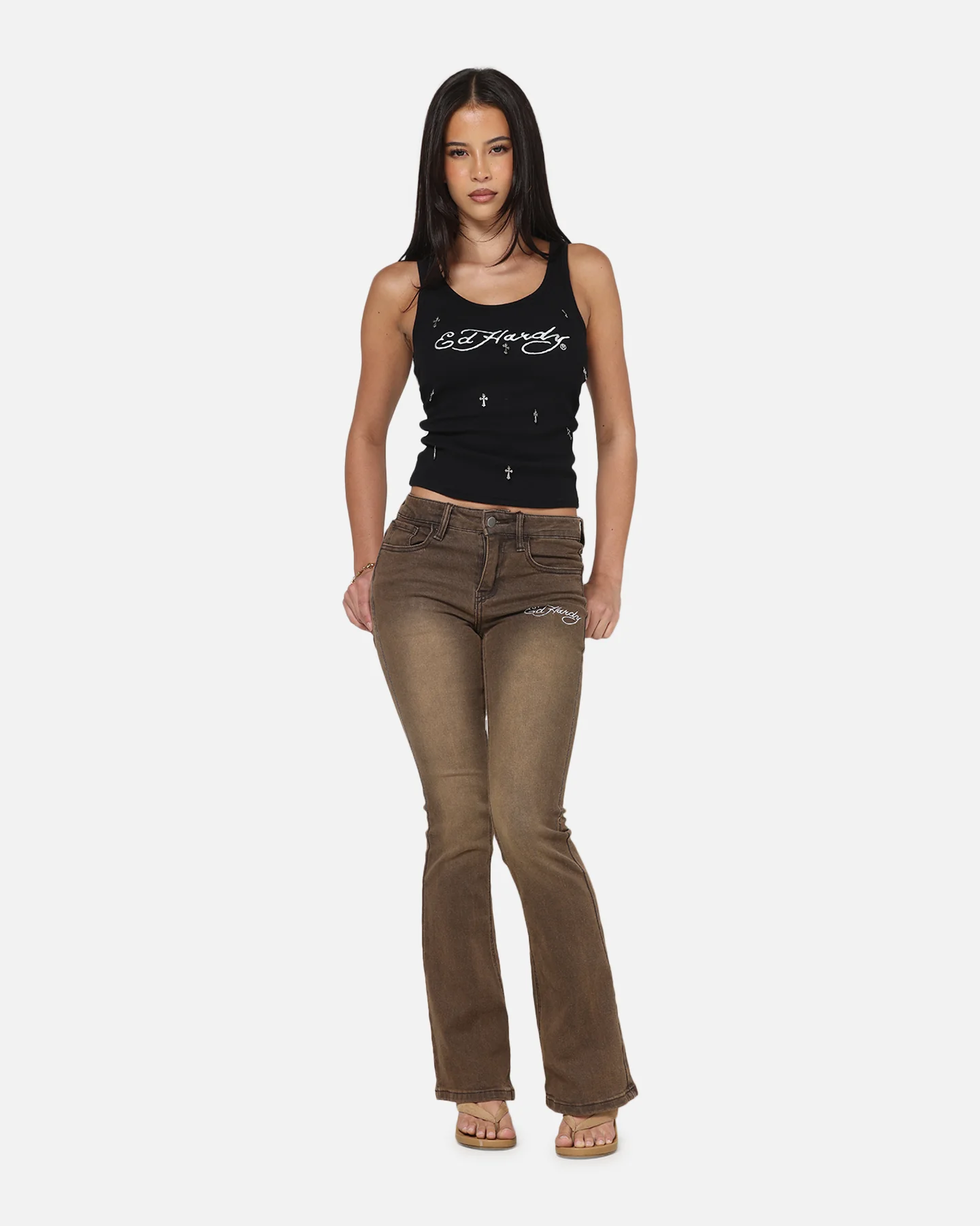 Ed Hardy Women's Eternal Tank Black - Image 2