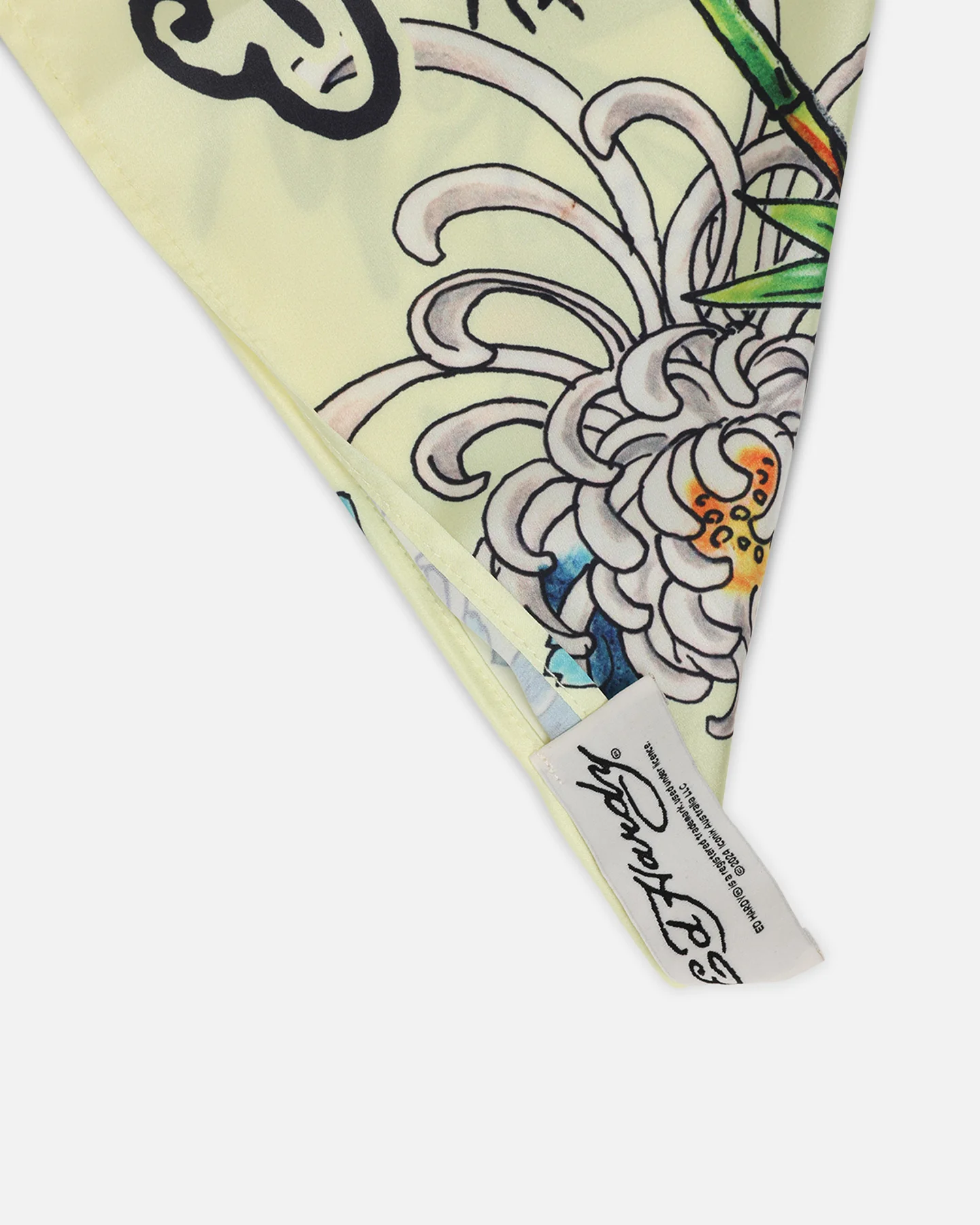 Ed Hardy Women's Feline Bandana Scarf Yellow - Image 7