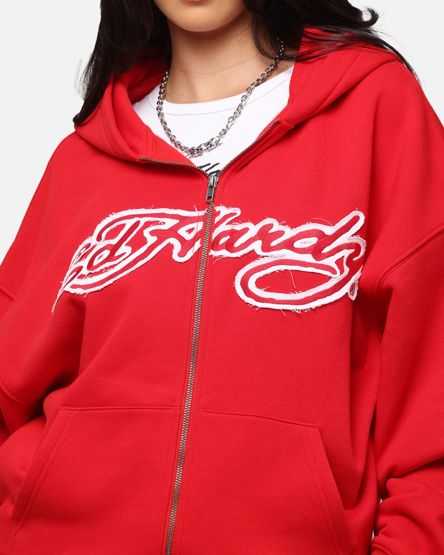Ed Hardy Women's Rose Zip Hoodie Red - Image 7