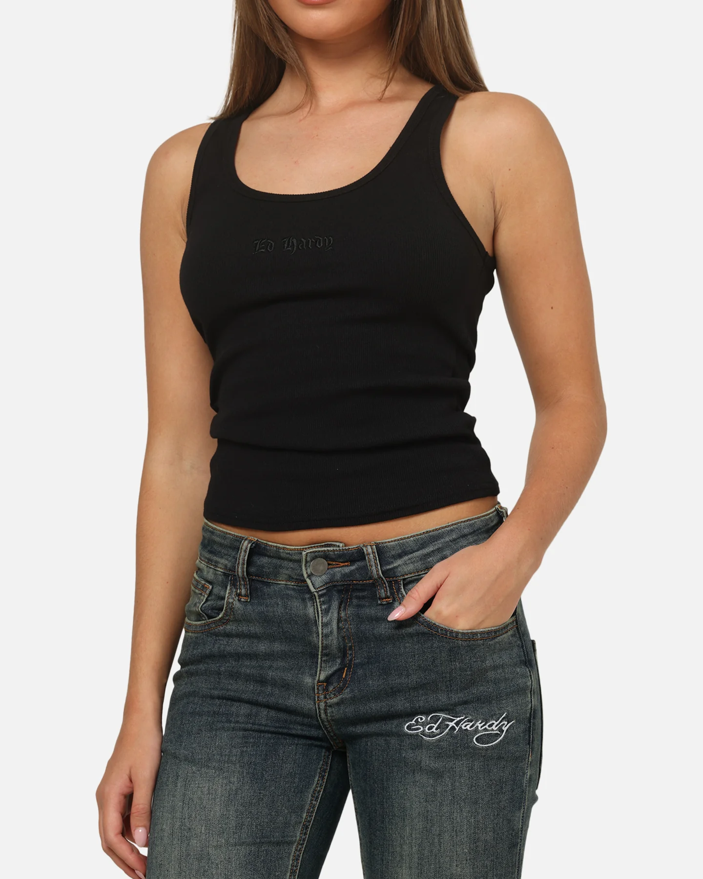 Ed Hardy Women's Signature Tank Black - Image 6
