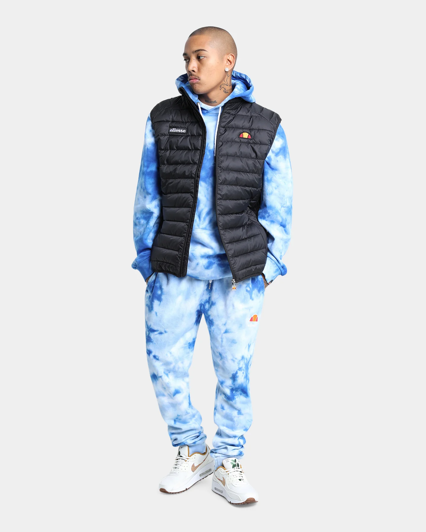 Ellesse Bardy Padded Gillet Jacket Black - Image 2