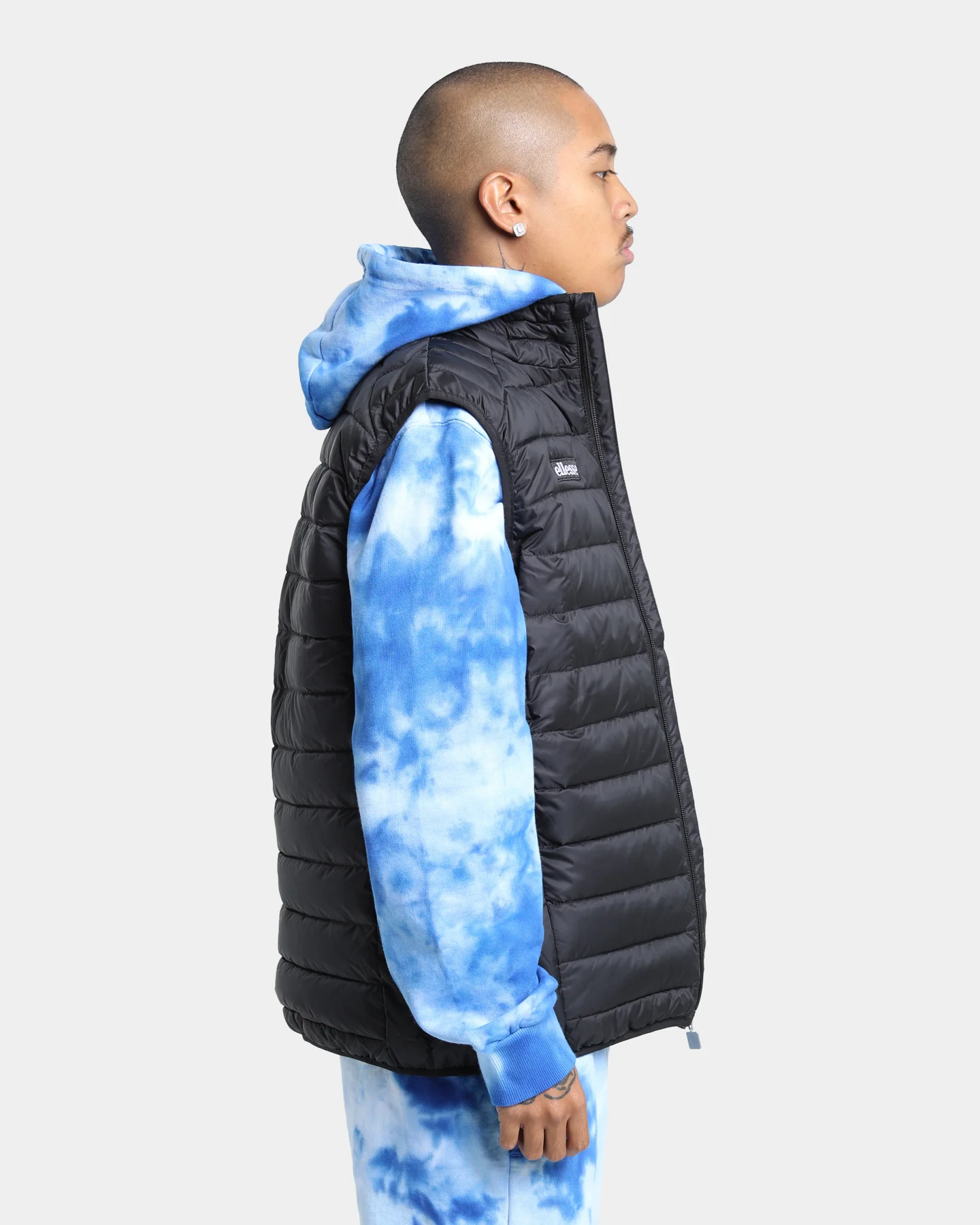 Ellesse Bardy Padded Gillet Jacket Black - Image 5