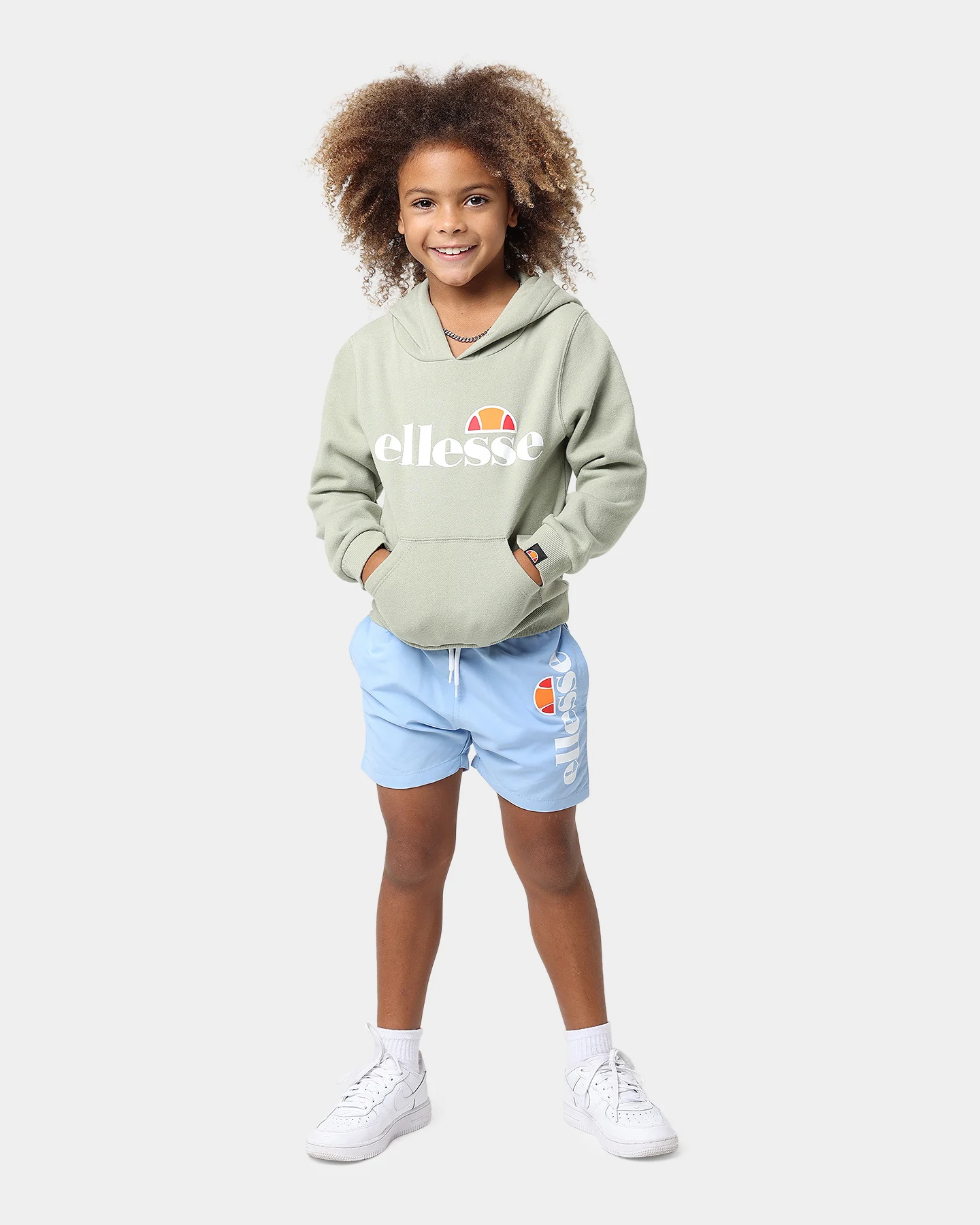 Ellesse Kids' Jero OH Hoodie Green - Image 3