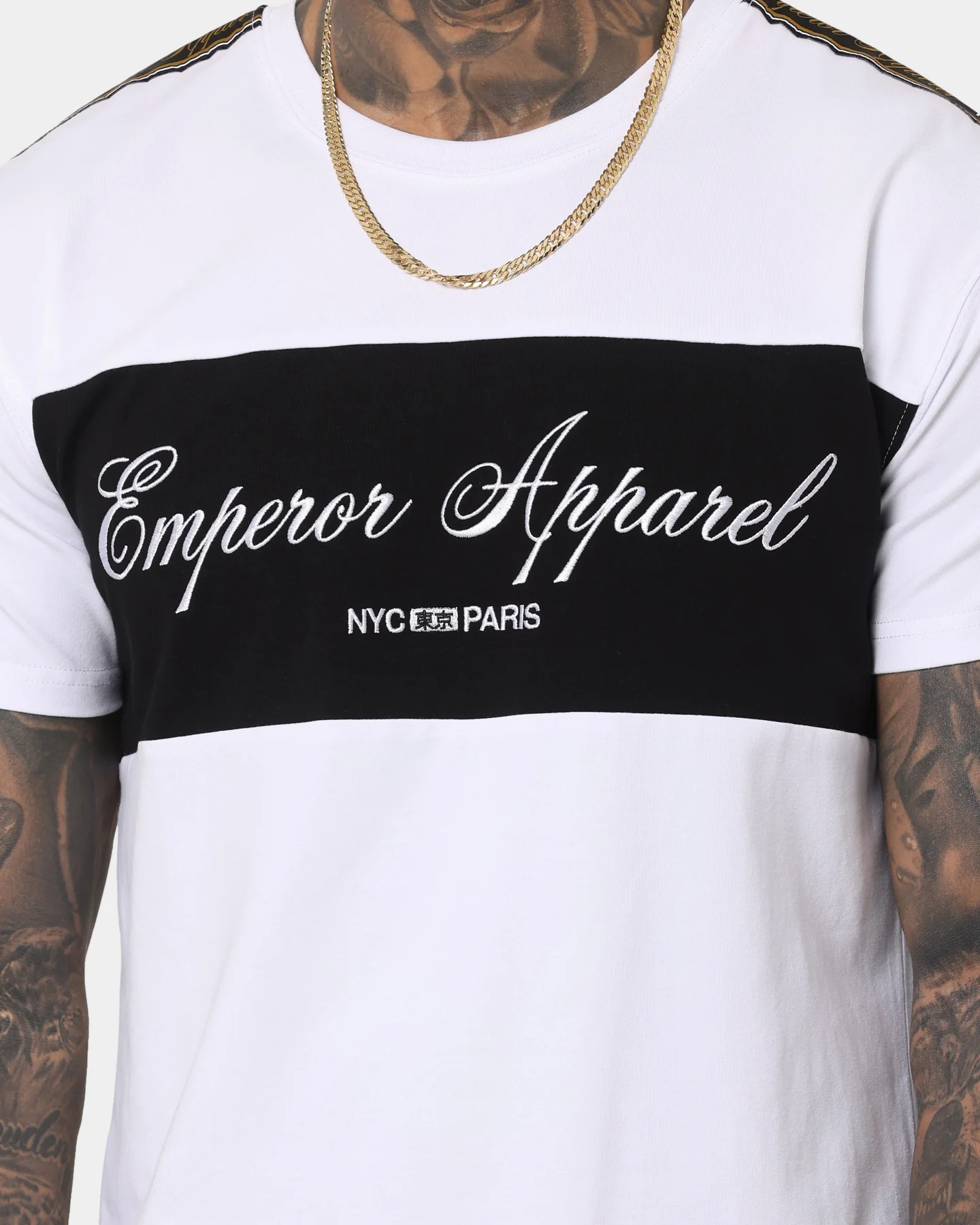 Emperor Apparel Nouveau Hustle Short Sleeve T-Shirt White/Black - Image 3
