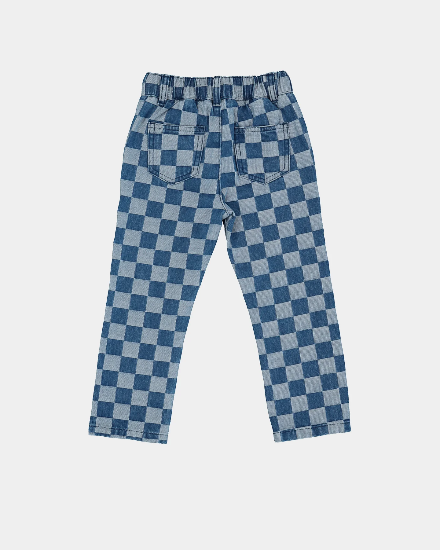 EN ES KIDS Kid's 90's Checkerboard Pants Blue Check - Image 5