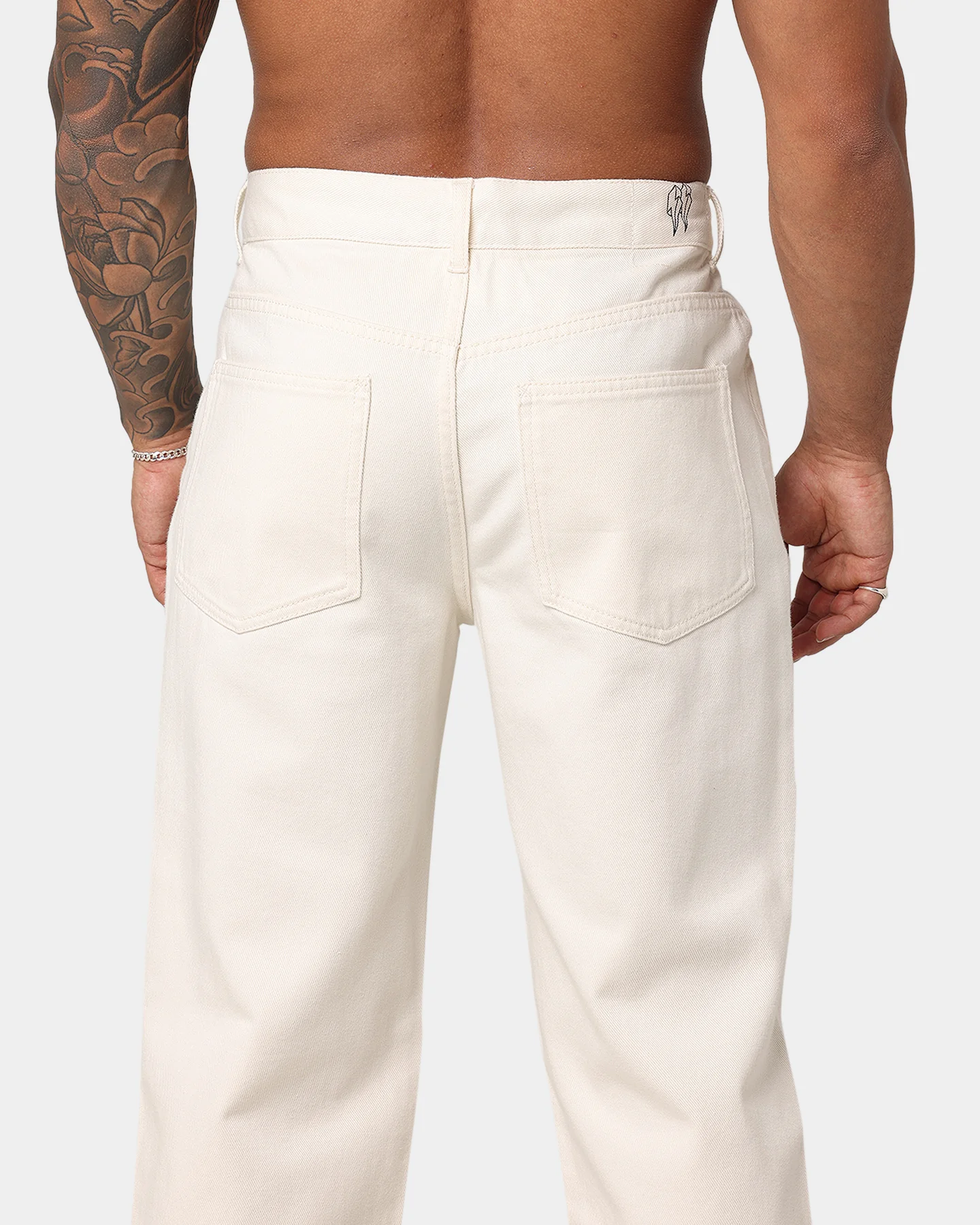 EN ES Ryder Straight Leg Jeans Off White - Image 9