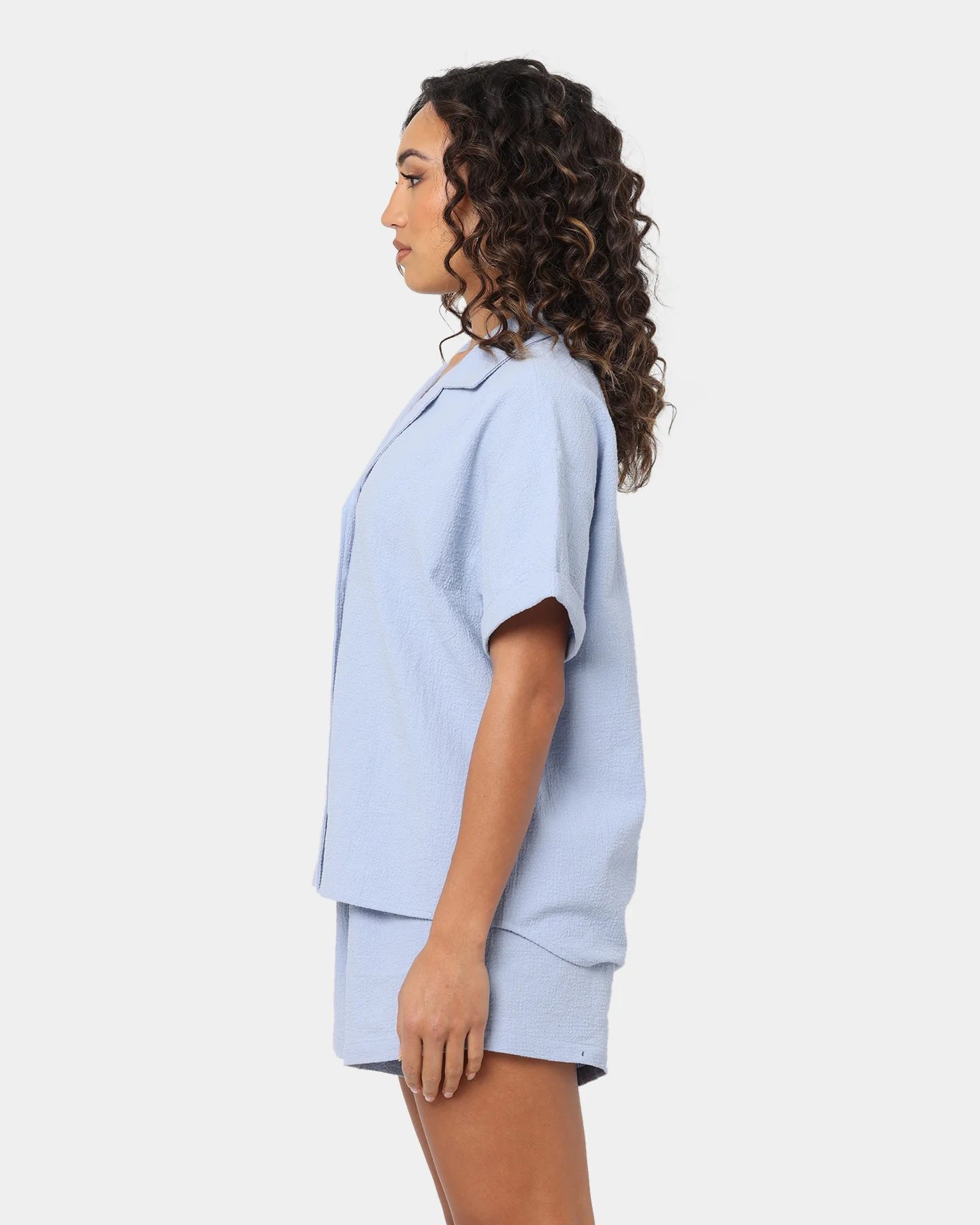 EN ES Women's Super Fine Shirt Cornflower Blue - Image 6