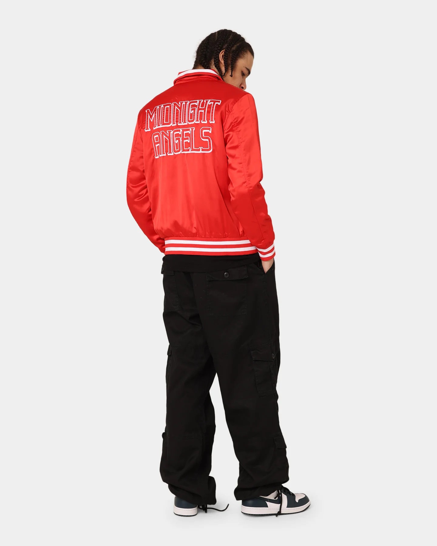 En Noir Inc Midnight Satin Jacket Red - Image 8