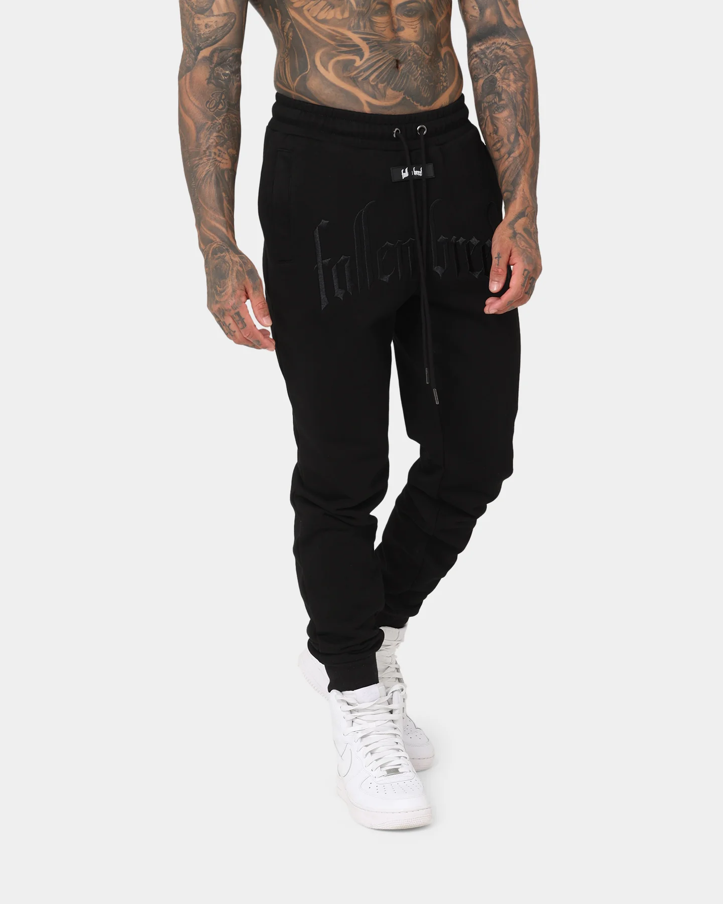Fallen Breed Logo Sweatpants Black - Image 5