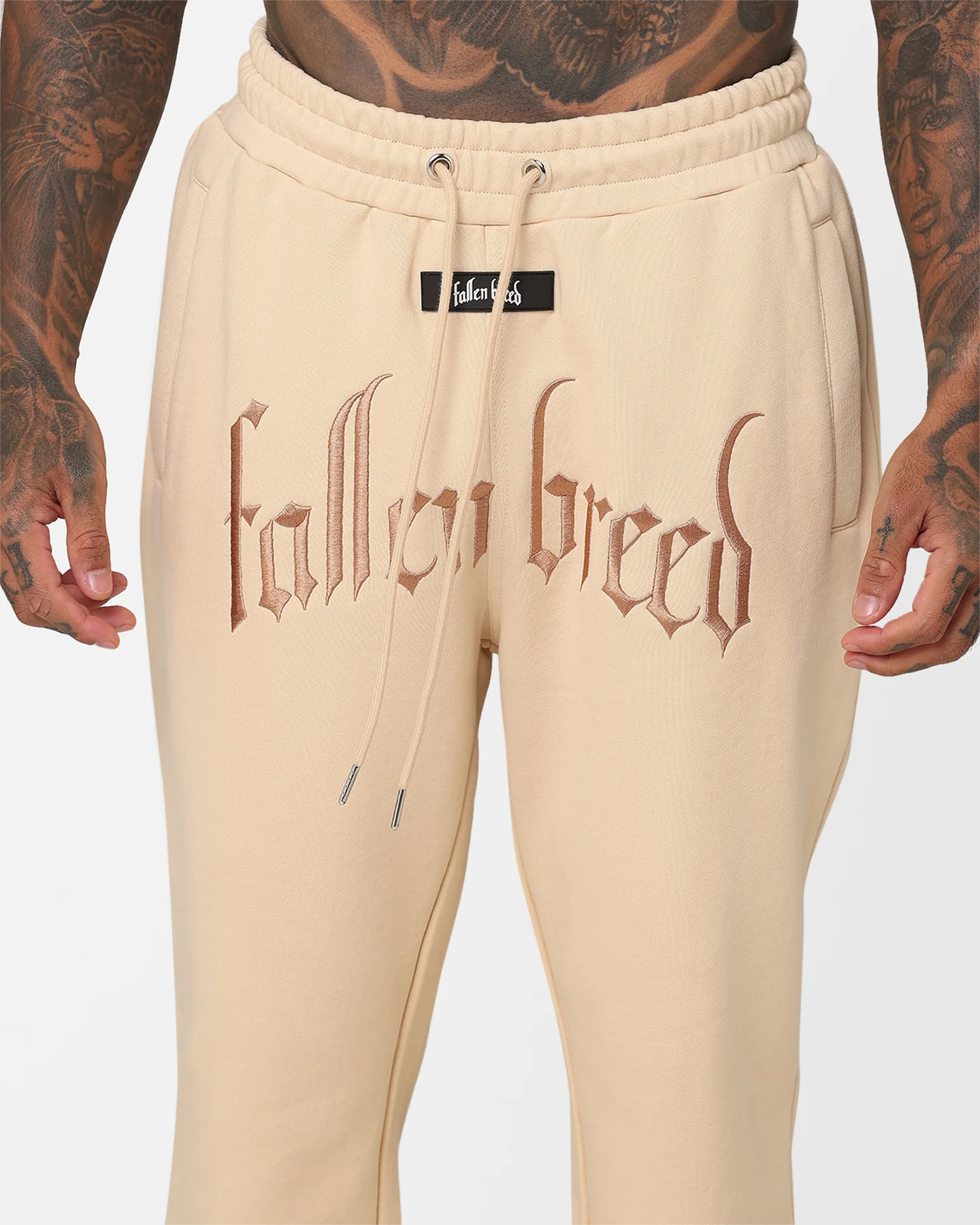 Fallen Breed Logo Sweatpants Nude - Image 7