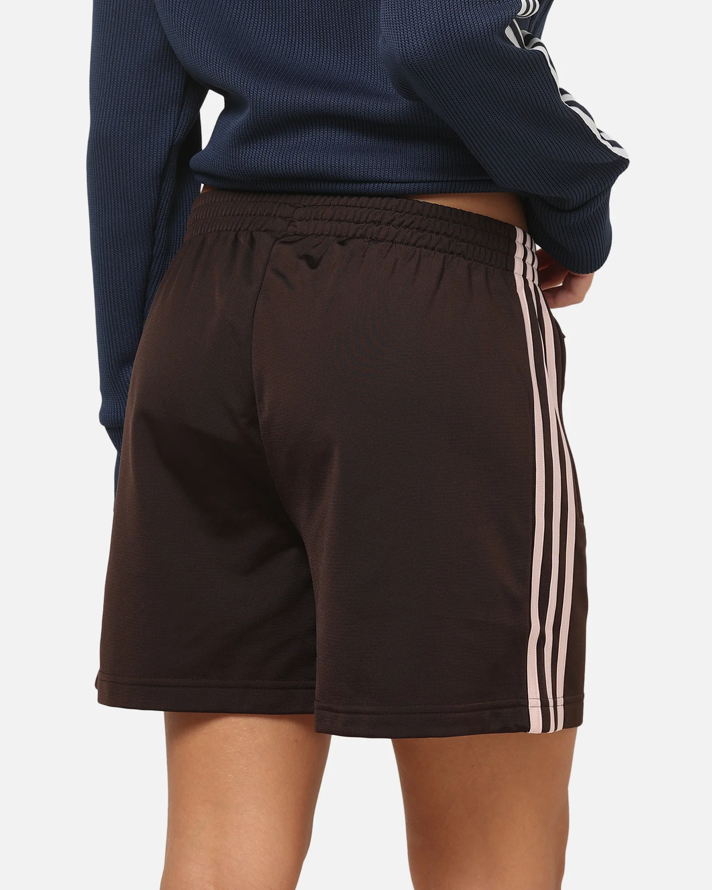 Adidas Women's Firebird Classic Shorts Brown/Pink - Image 4